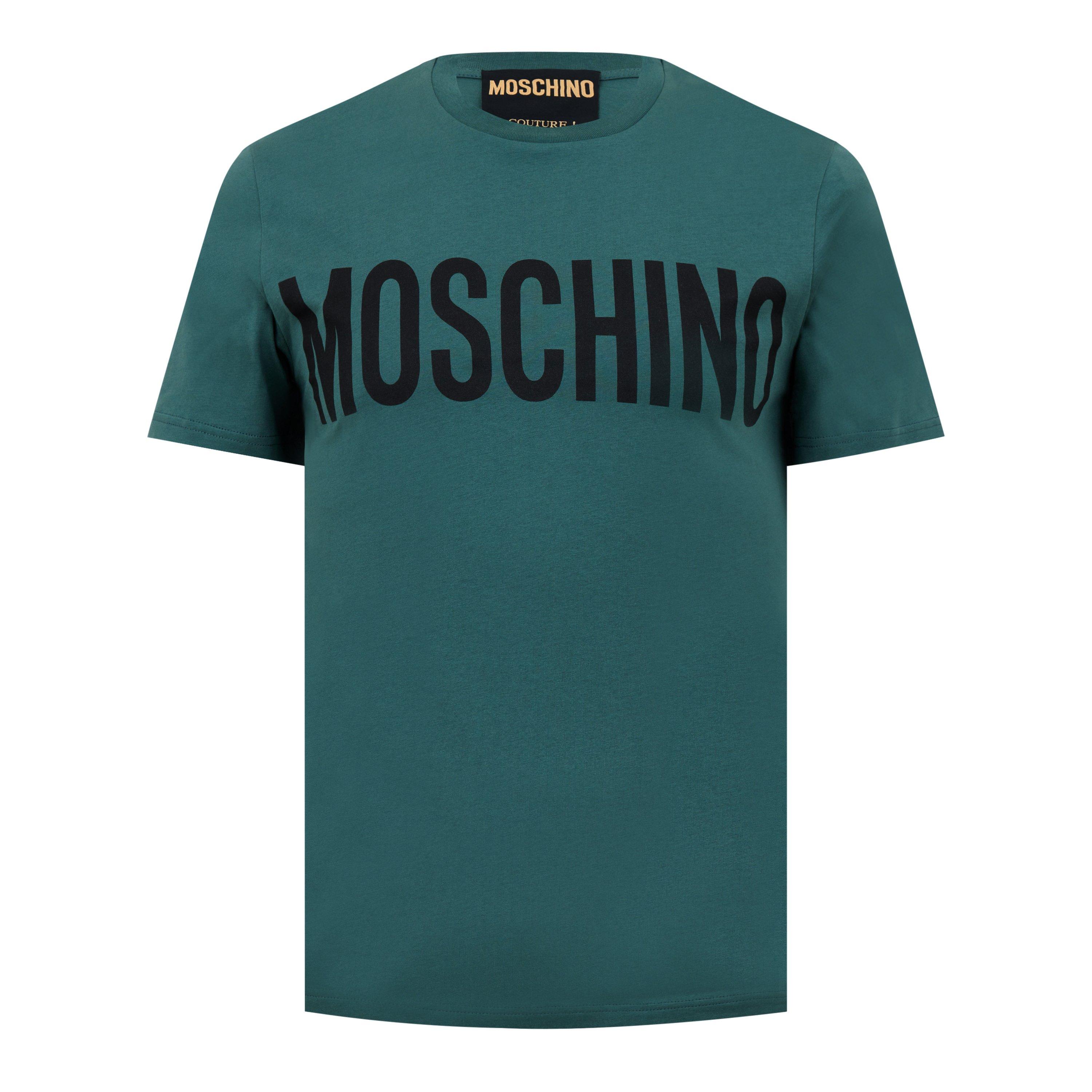Fantasy Green - Moschino - Men's Logo Regular Fit T-Shirt - 5