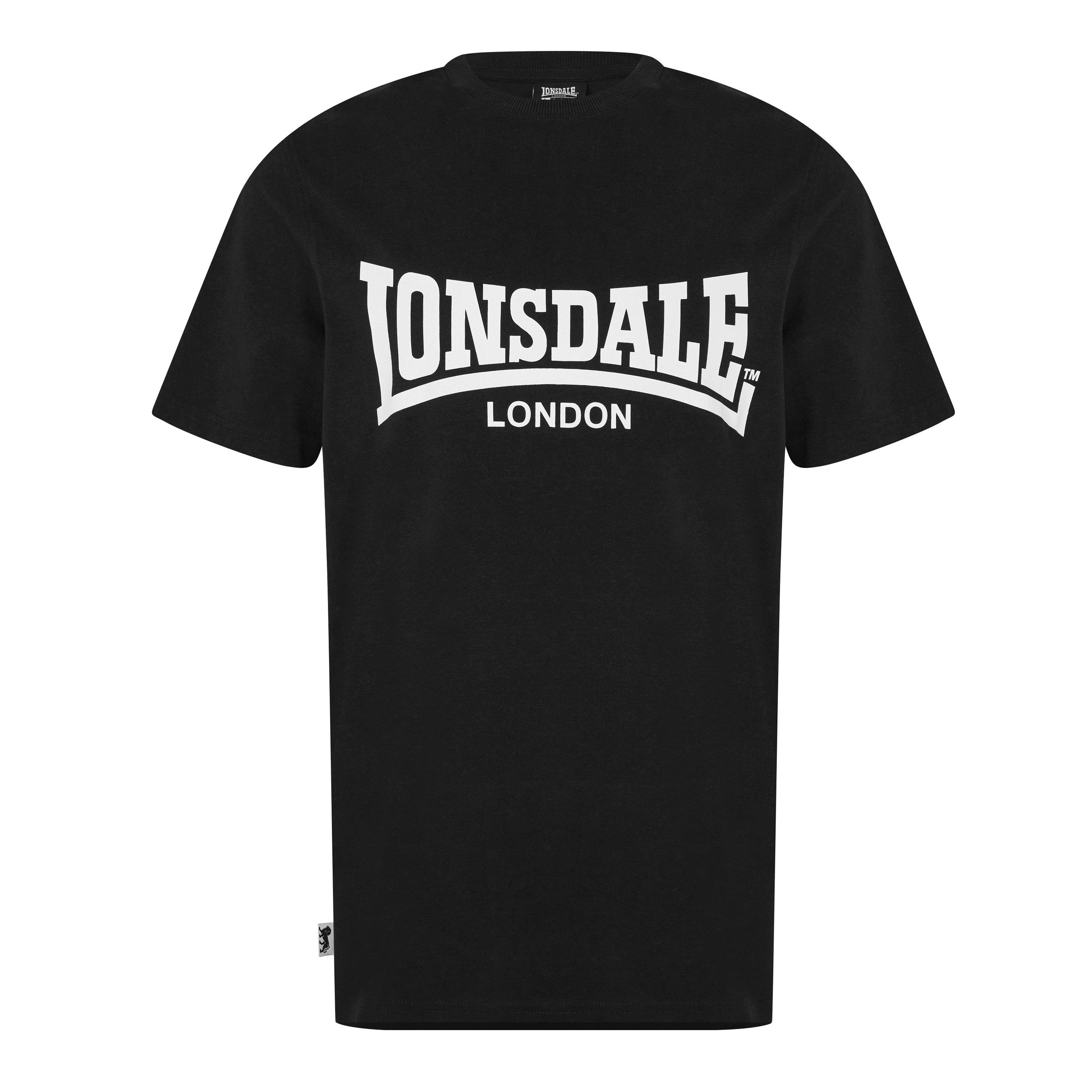 Schwarz - Lonsdale - Essentials Logo Tee - 1