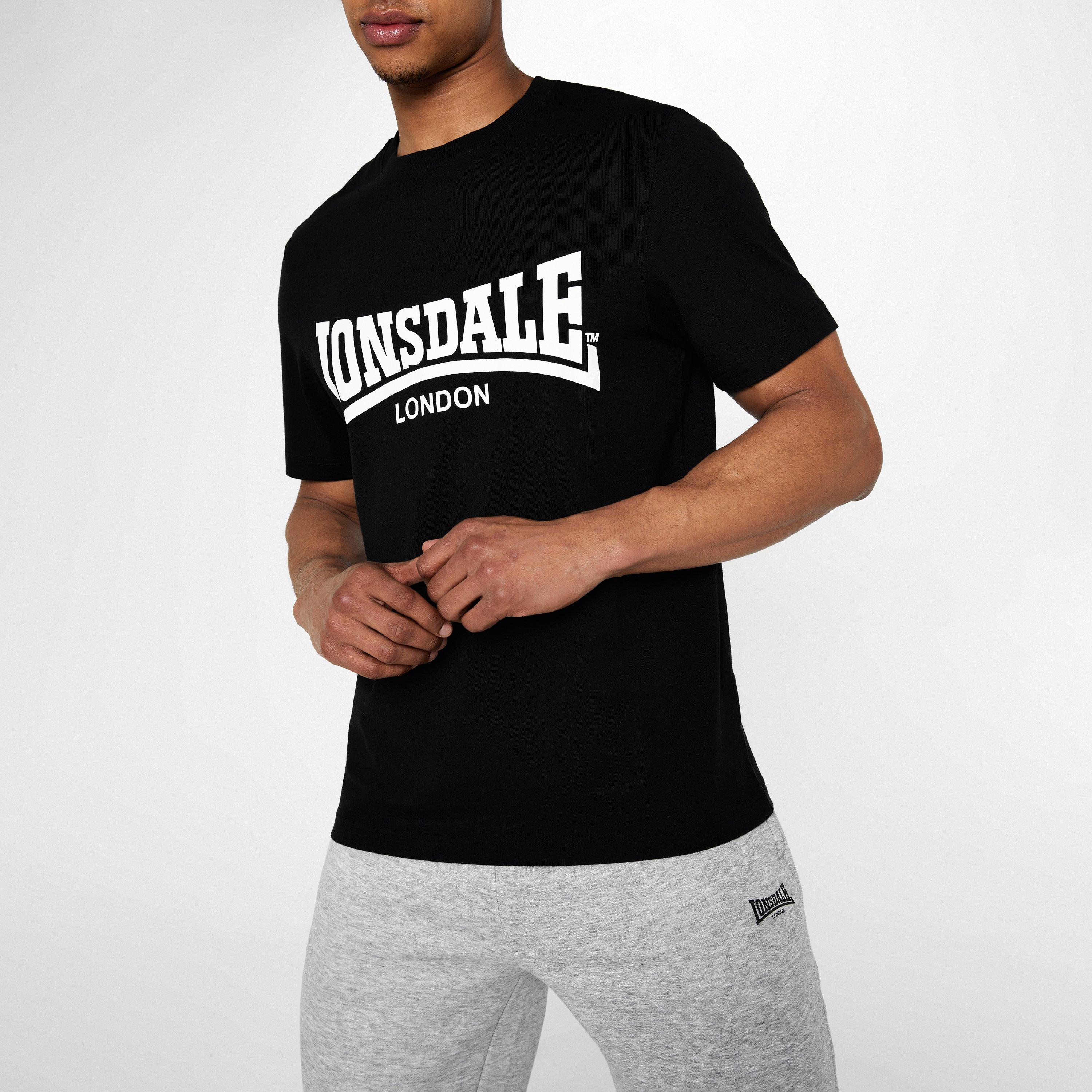 Schwarz - Lonsdale - Essentials Logo Tee - 4