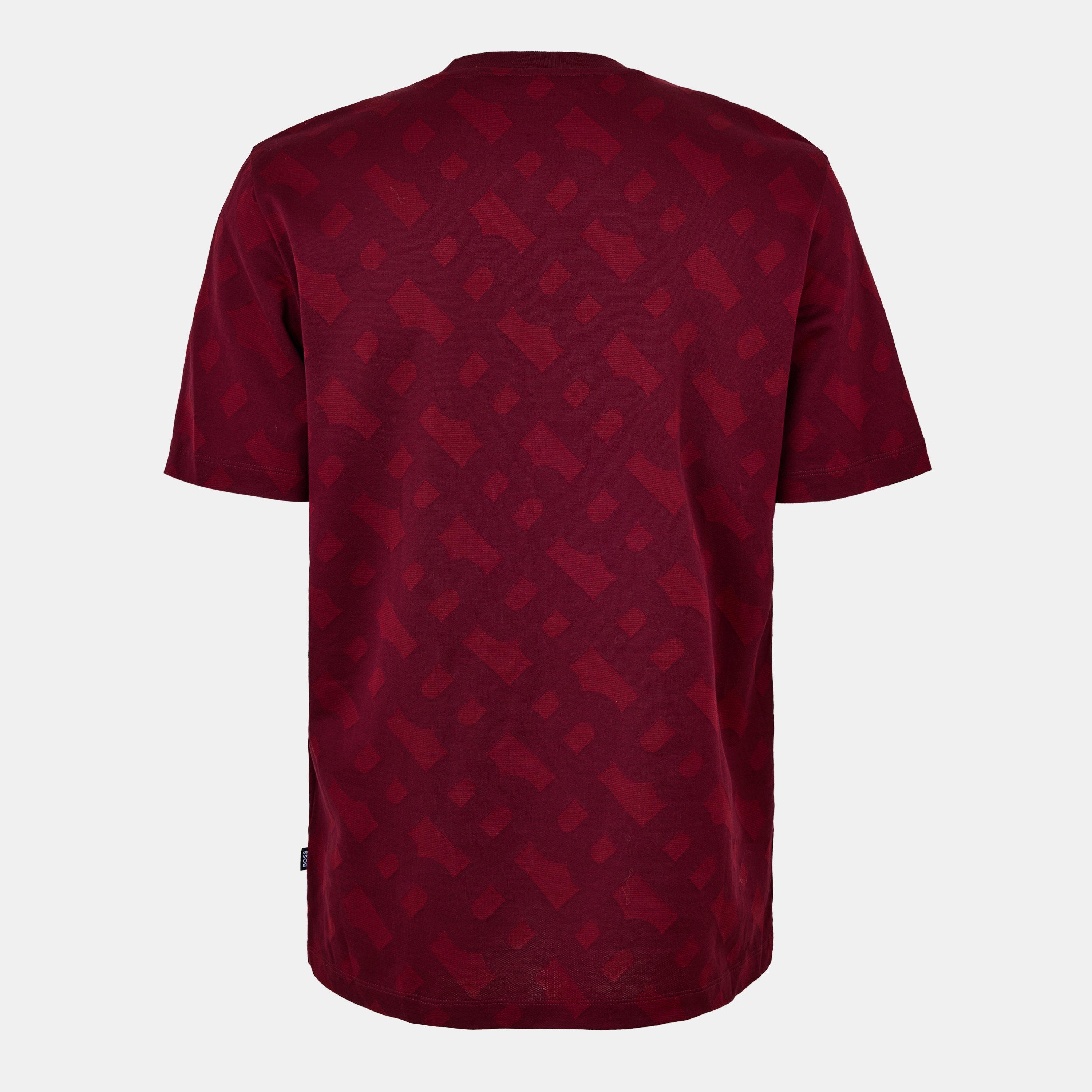 Dark Red - Boss - Men's Tiburt Long-sleeve Regular Fit Polo - 2