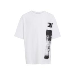 Calvin Klein Jeans Glitched Monogram T Shirt Junior