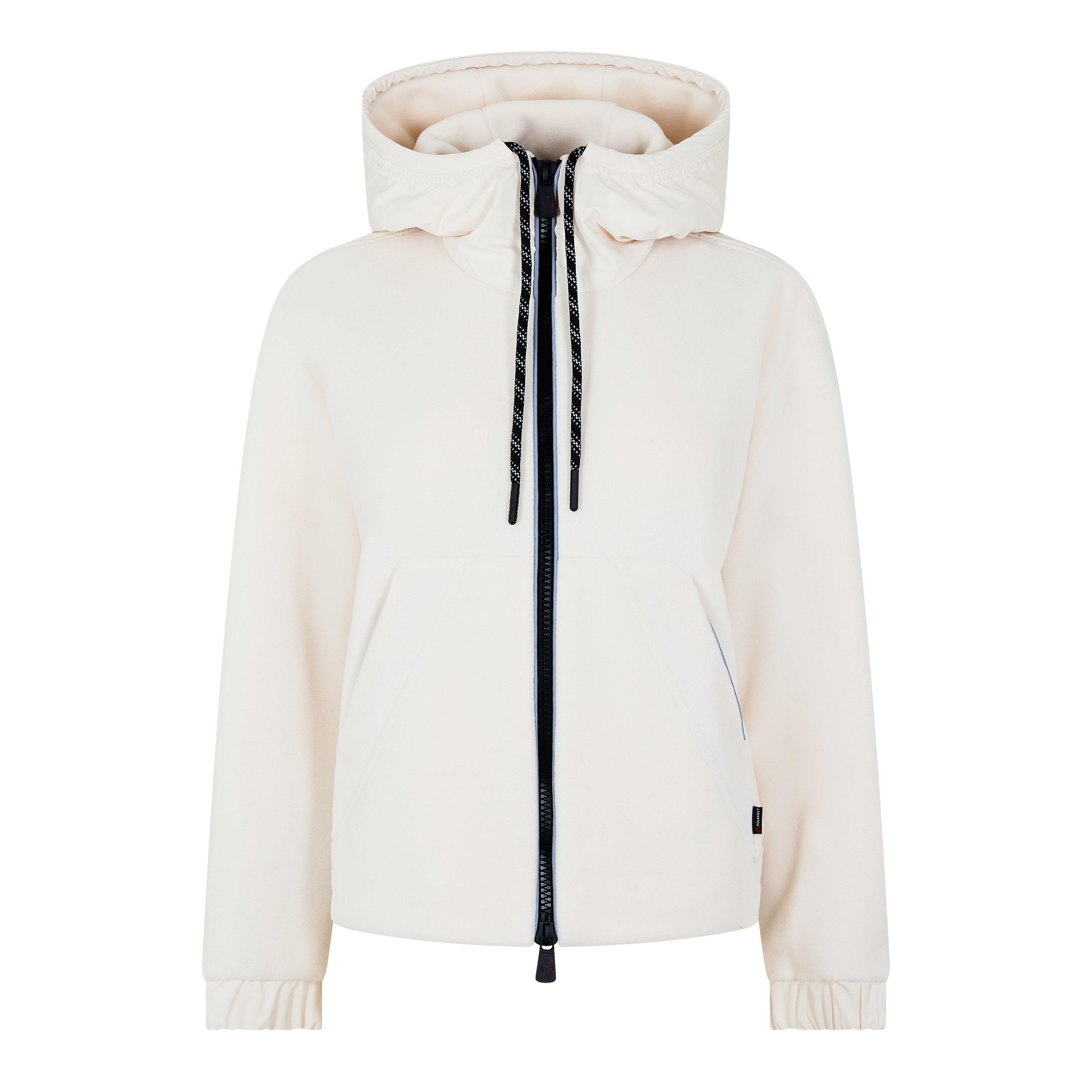 Cream 21I - Moncler Grenoble - Women's Fleece Long Sleeve Zip Hybrid Jacket - 5