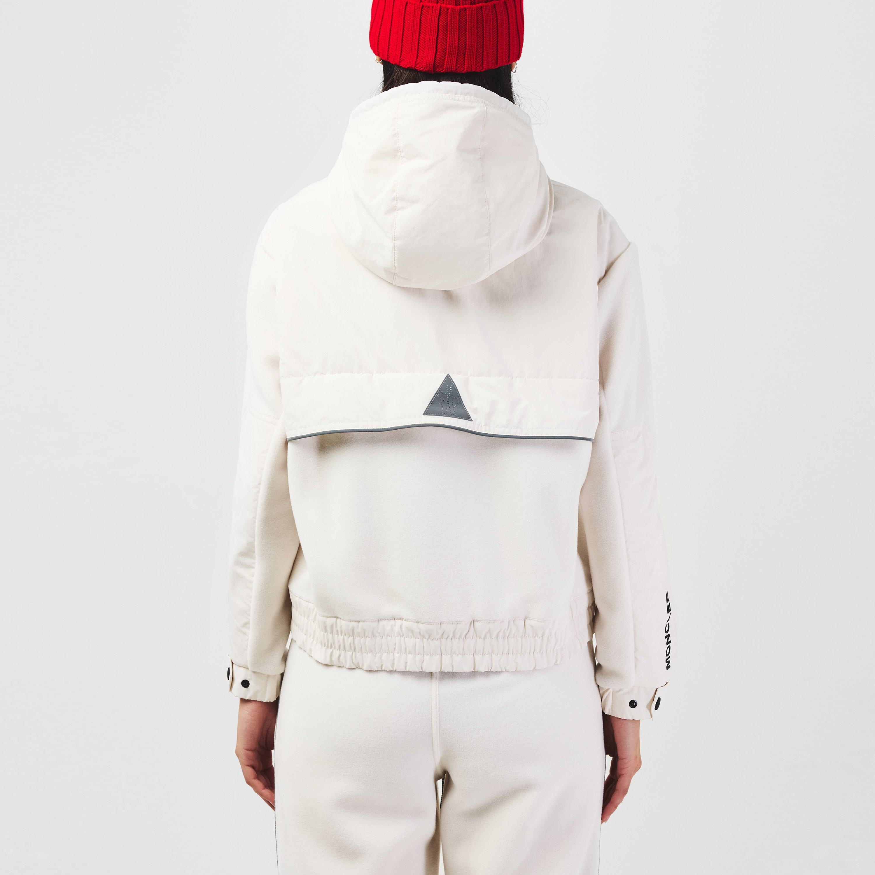 Cream 21I - Moncler Grenoble - Women's Fleece Long Sleeve Zip Hybrid Jacket - 3