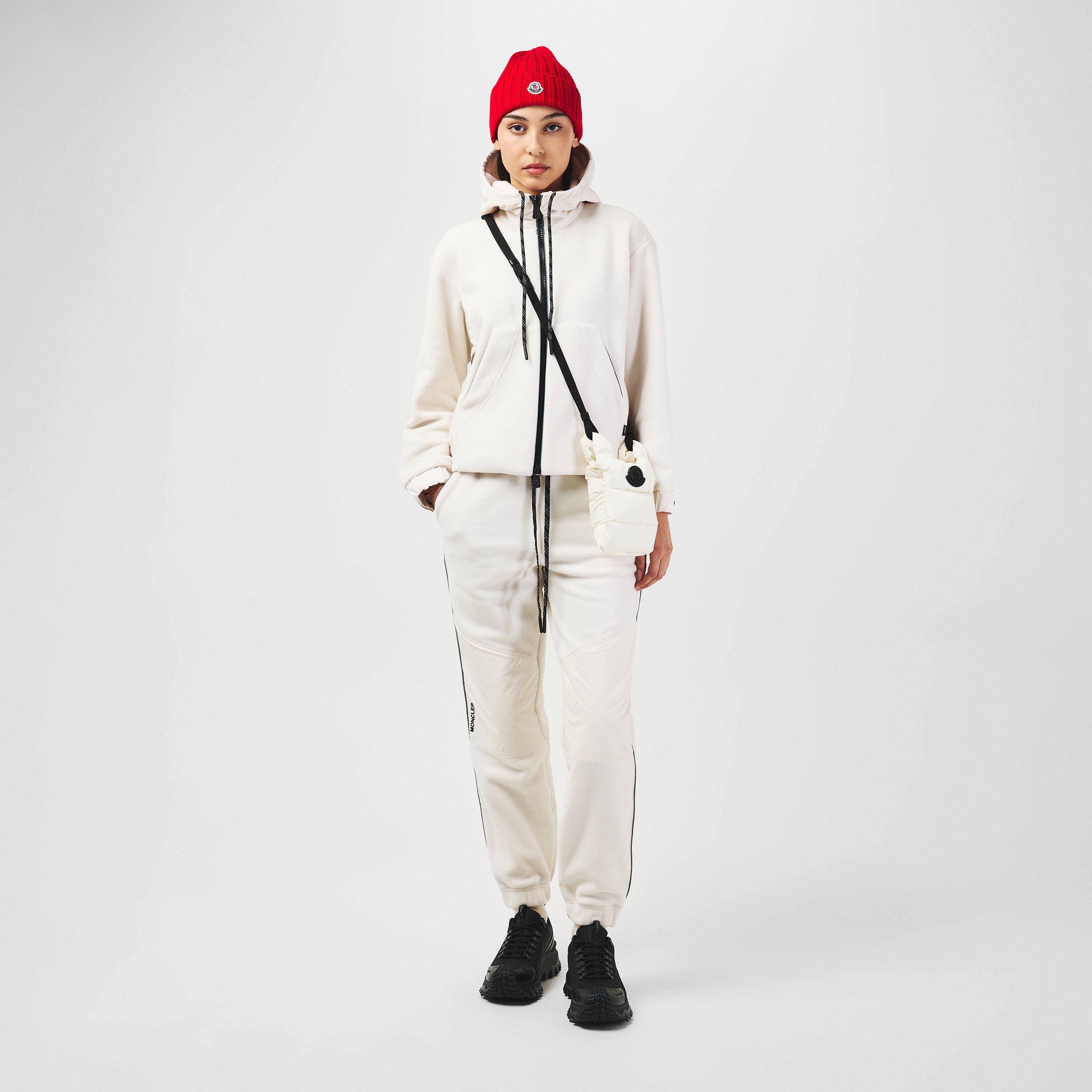 Cream 21I - Moncler Grenoble - Women's Fleece Long Sleeve Zip Hybrid Jacket - 4