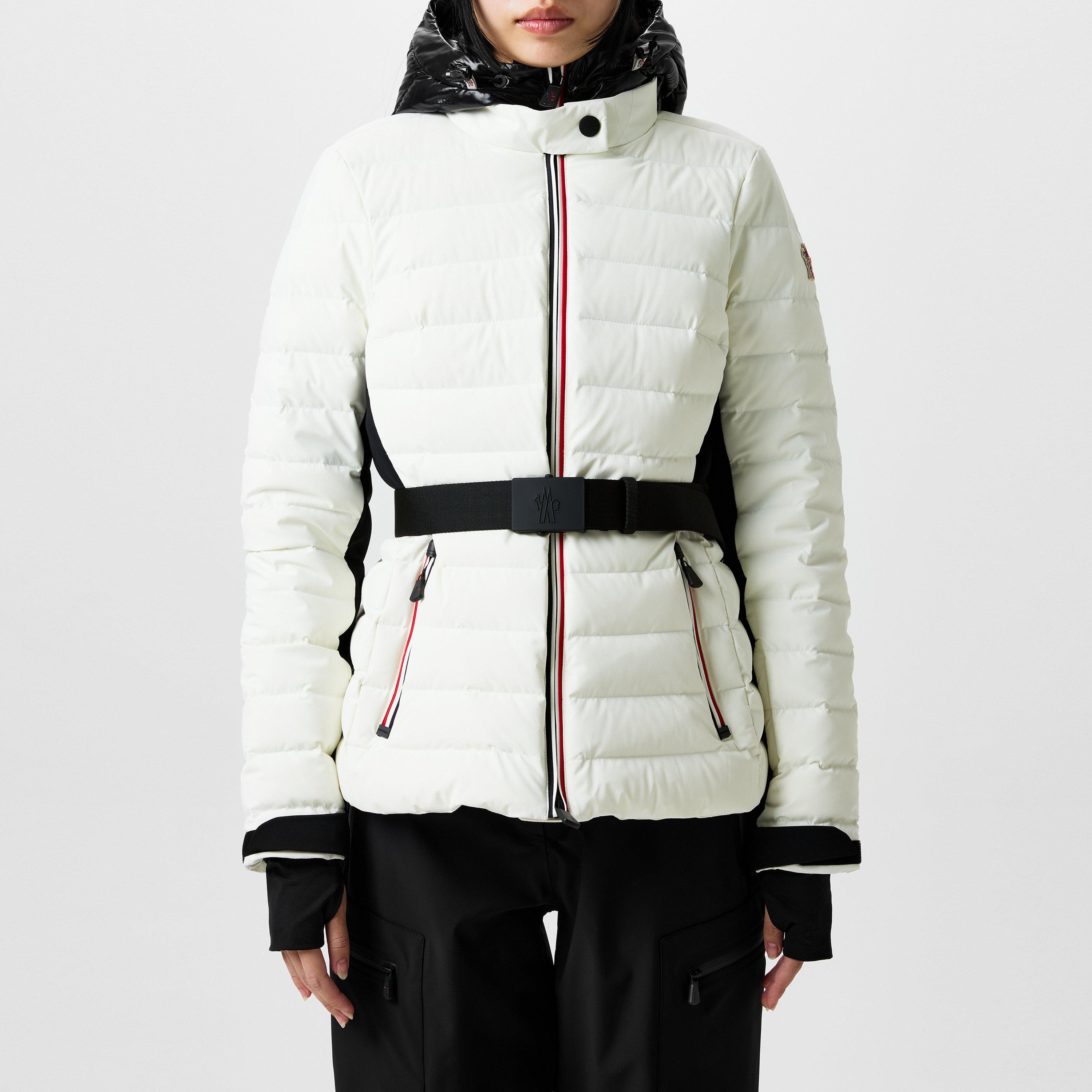 Moncler Grenoble Women's Bruche Water Resistant Duck Down Hooded Slim Fit Short Puffer Jacket