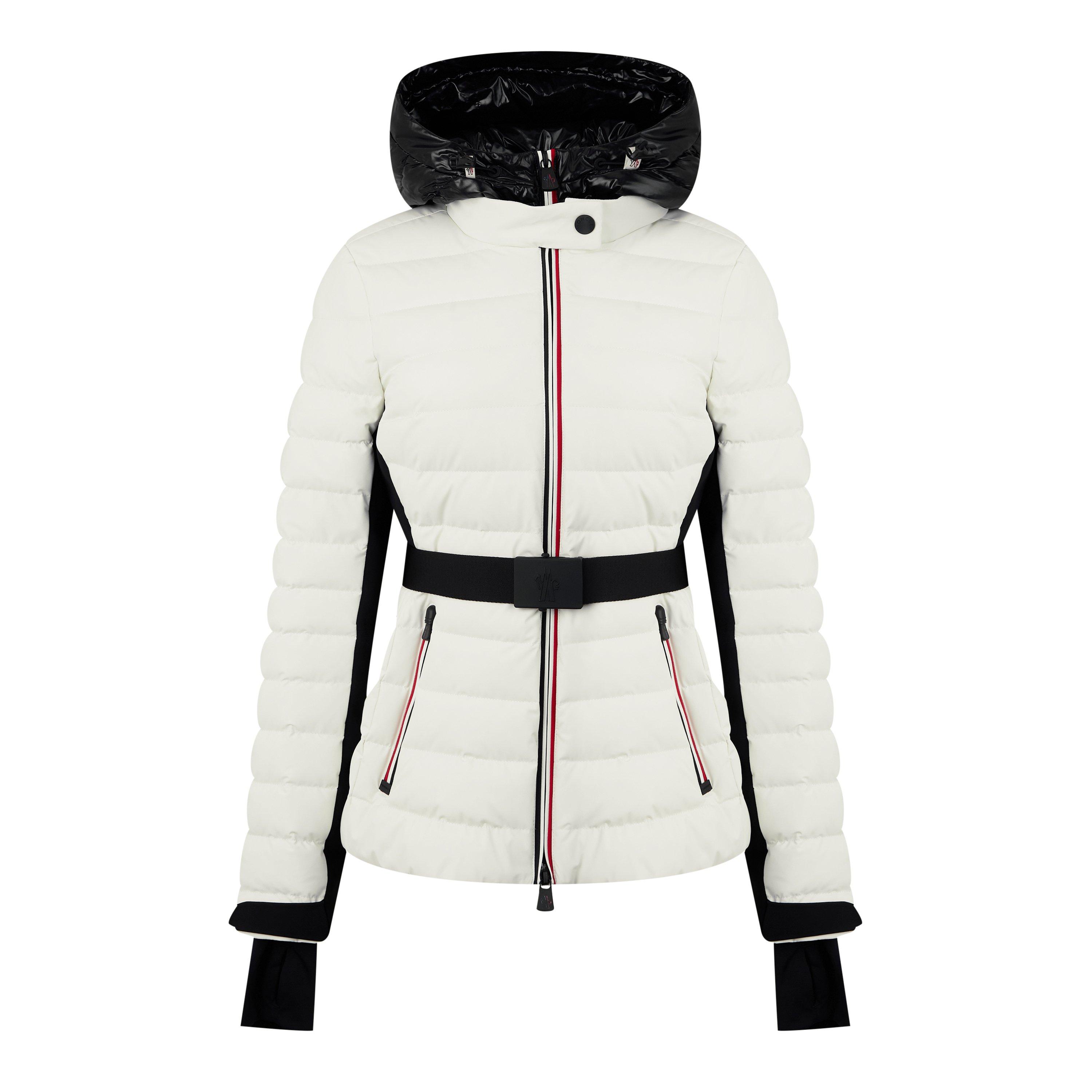 Cream P09 - Moncler Grenoble - Women's Bruche Water Resistant Duck Down Hooded Slim Fit Short Puffer Jacket - 5