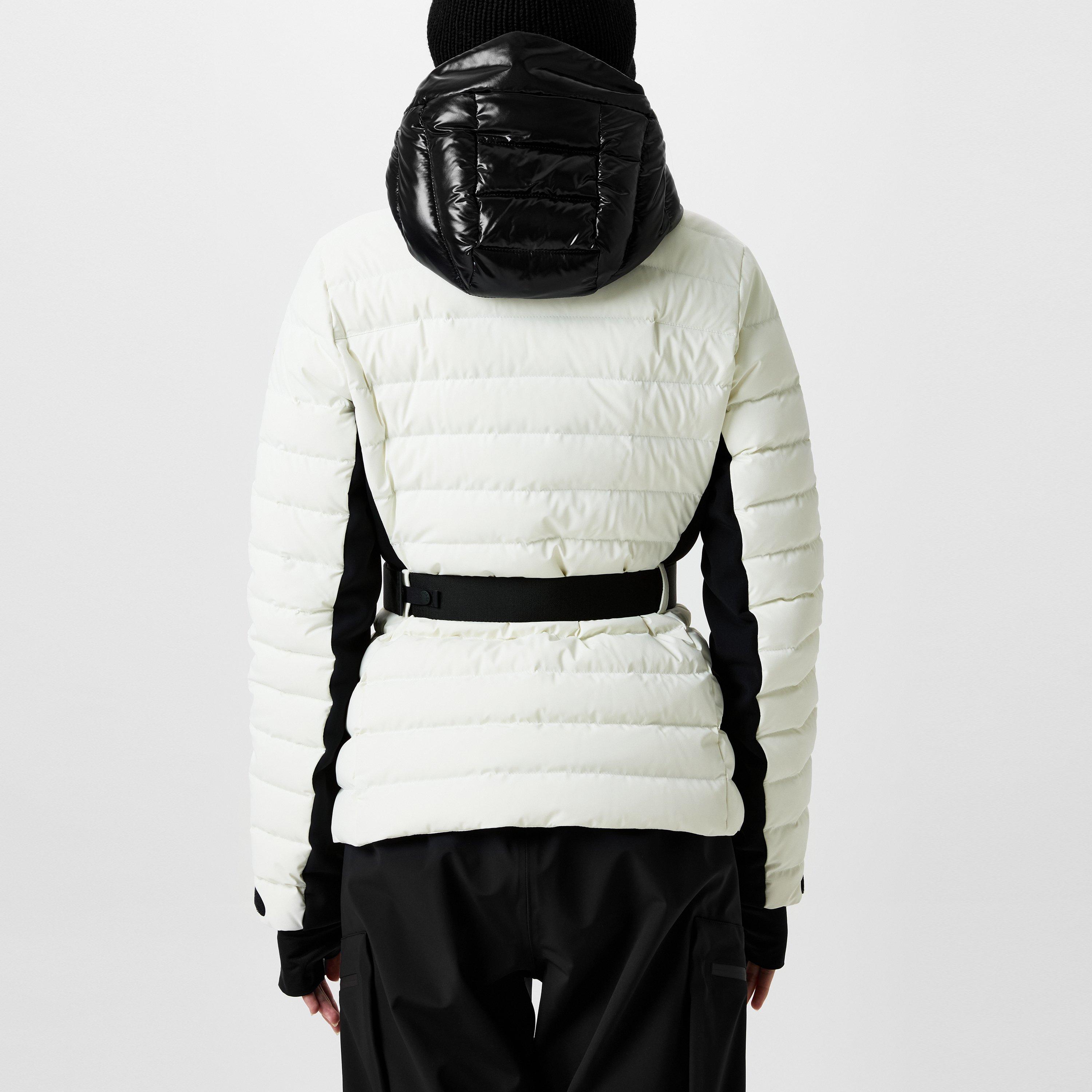 Cream P09 - Moncler Grenoble - Women's Bruche Water Resistant Duck Down Hooded Slim Fit Short Puffer Jacket - 3