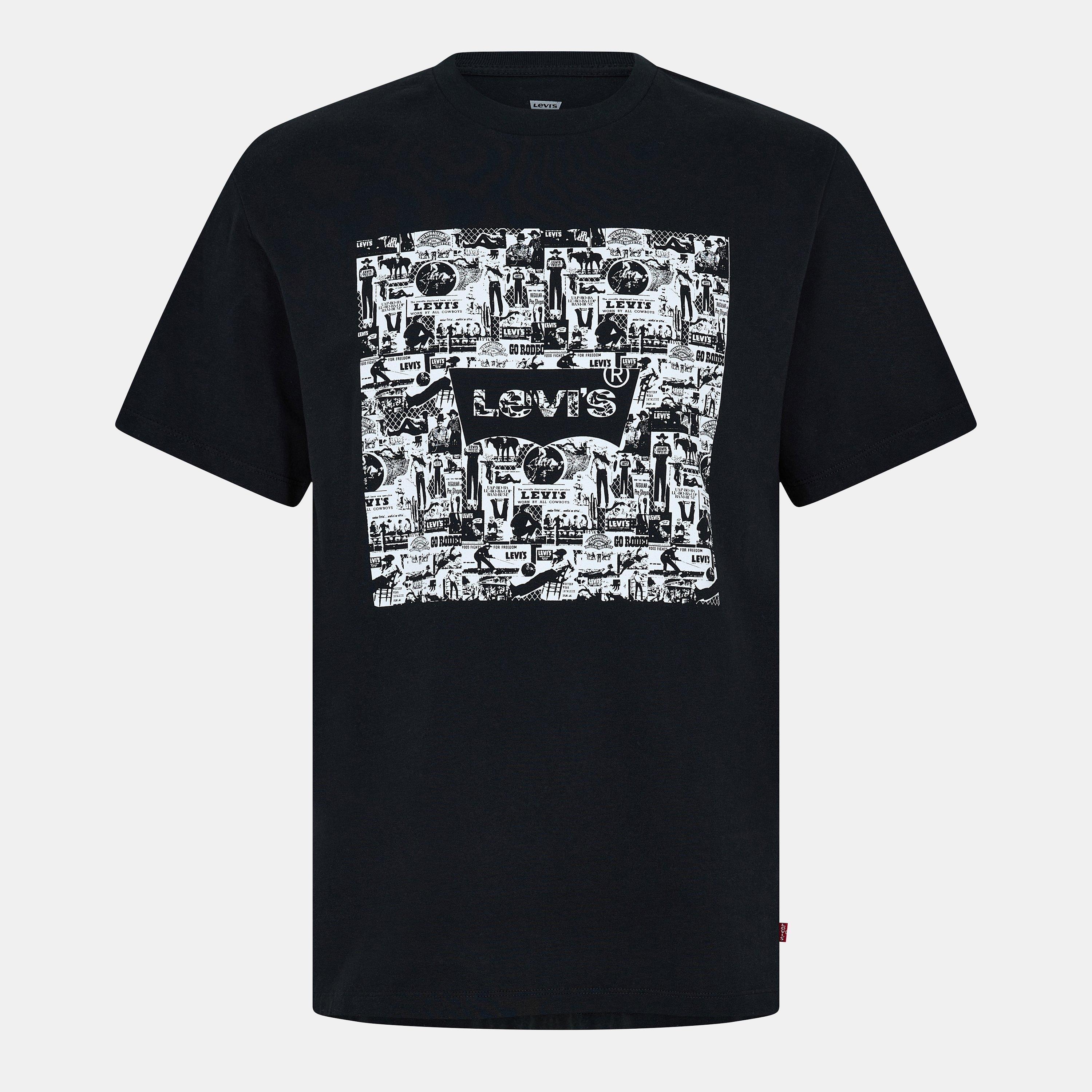Levis Men's Icon T-Shirt - Grid Black - L