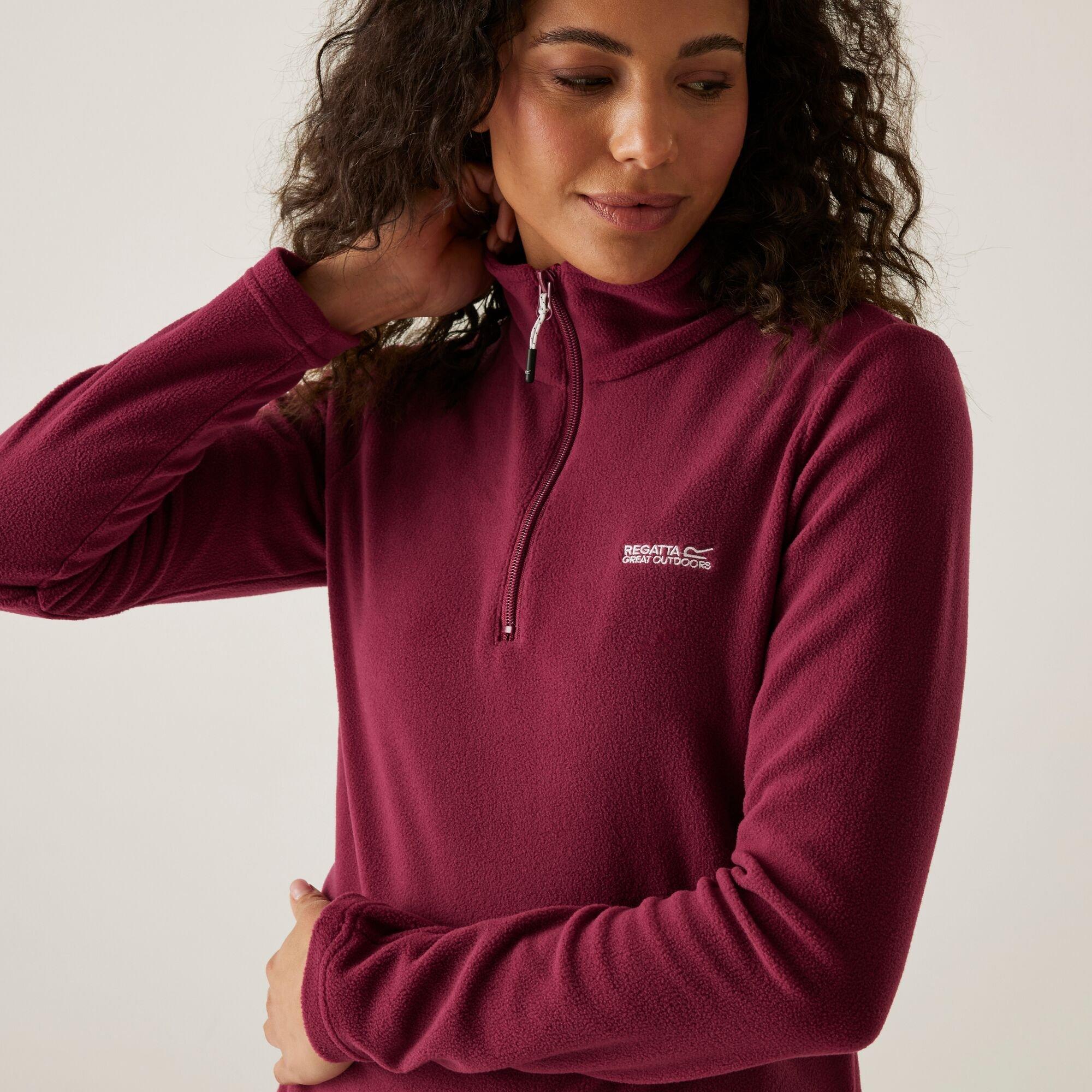 Regatta Women's Dark Pimento Sweethart Half Zip Fleece - 12