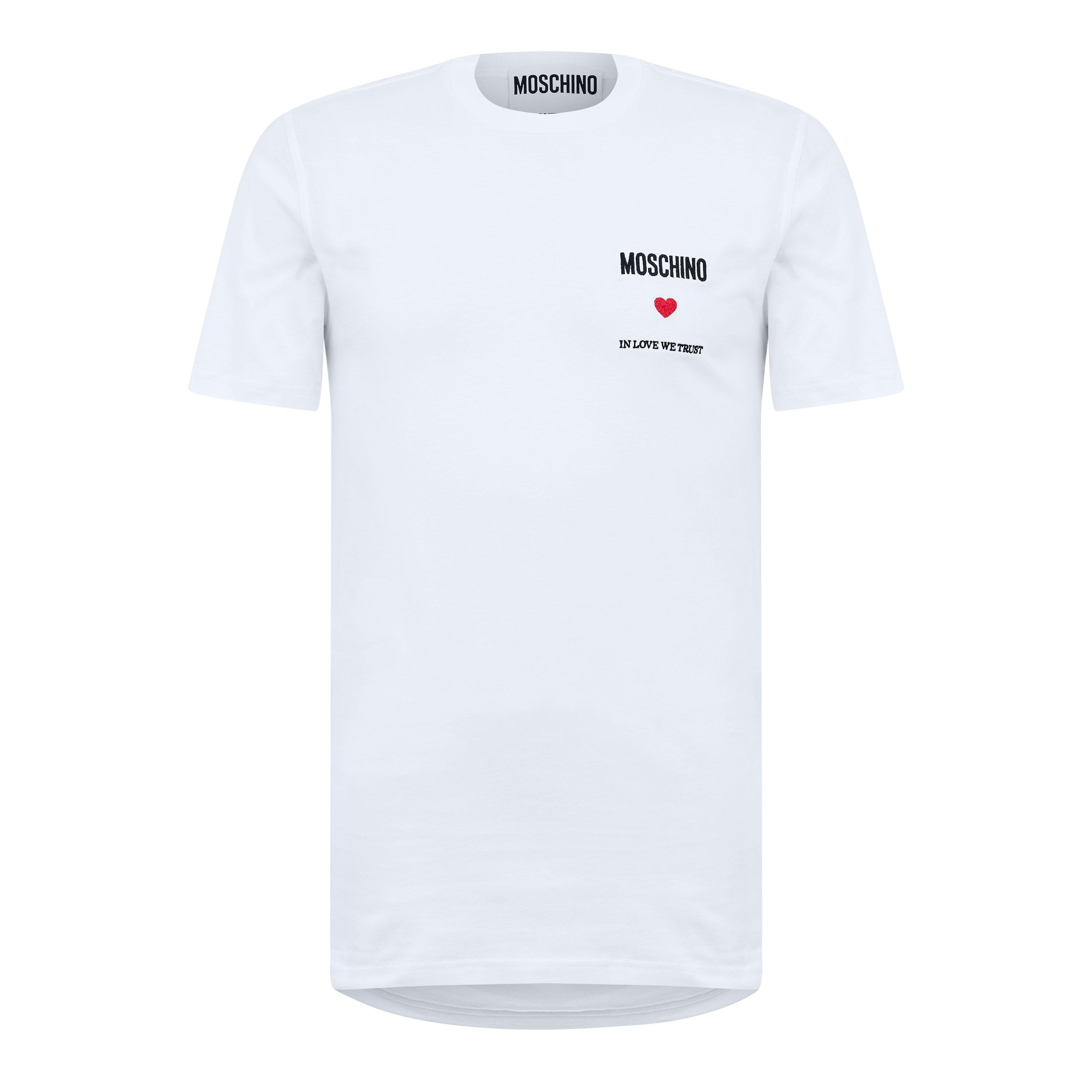Moschino | Embroidered In Love We Trust T-Shirt | Regular