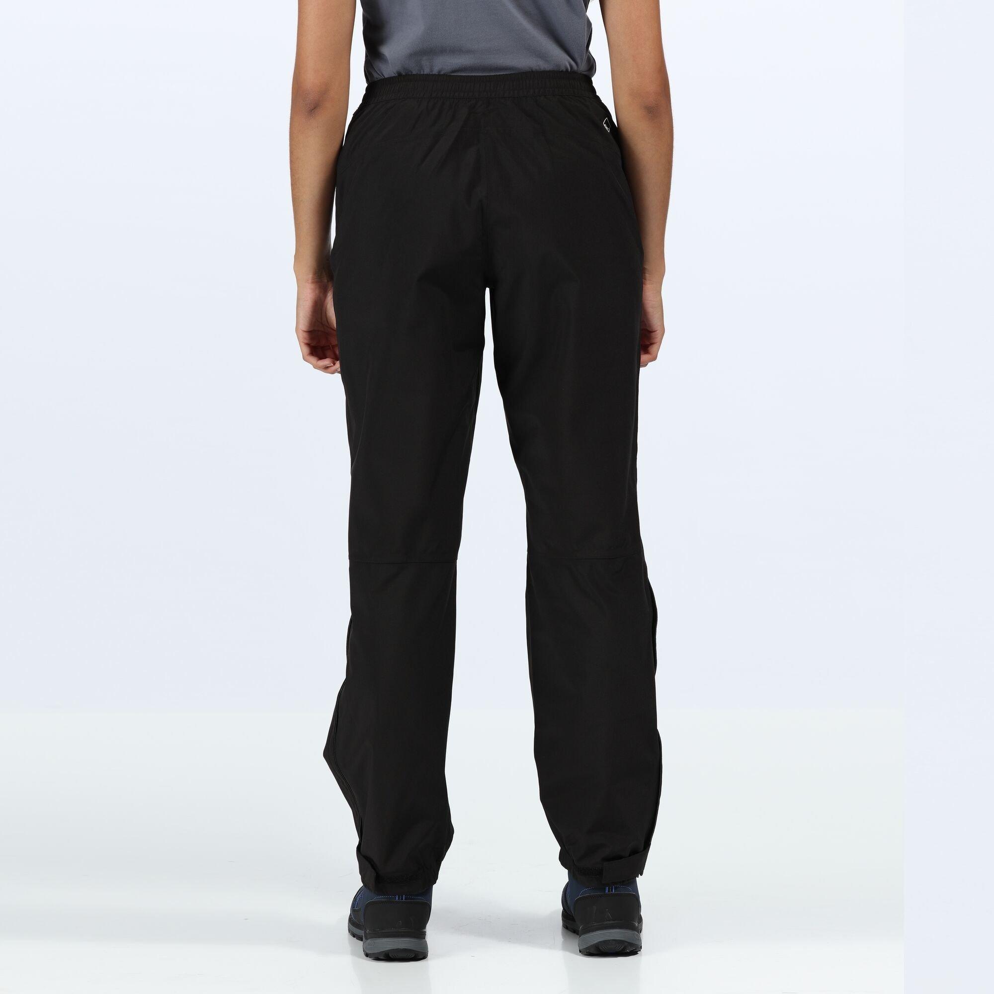 Black - Regatta - Womens Highton Waterproof Overtrousers (Long) - 11
