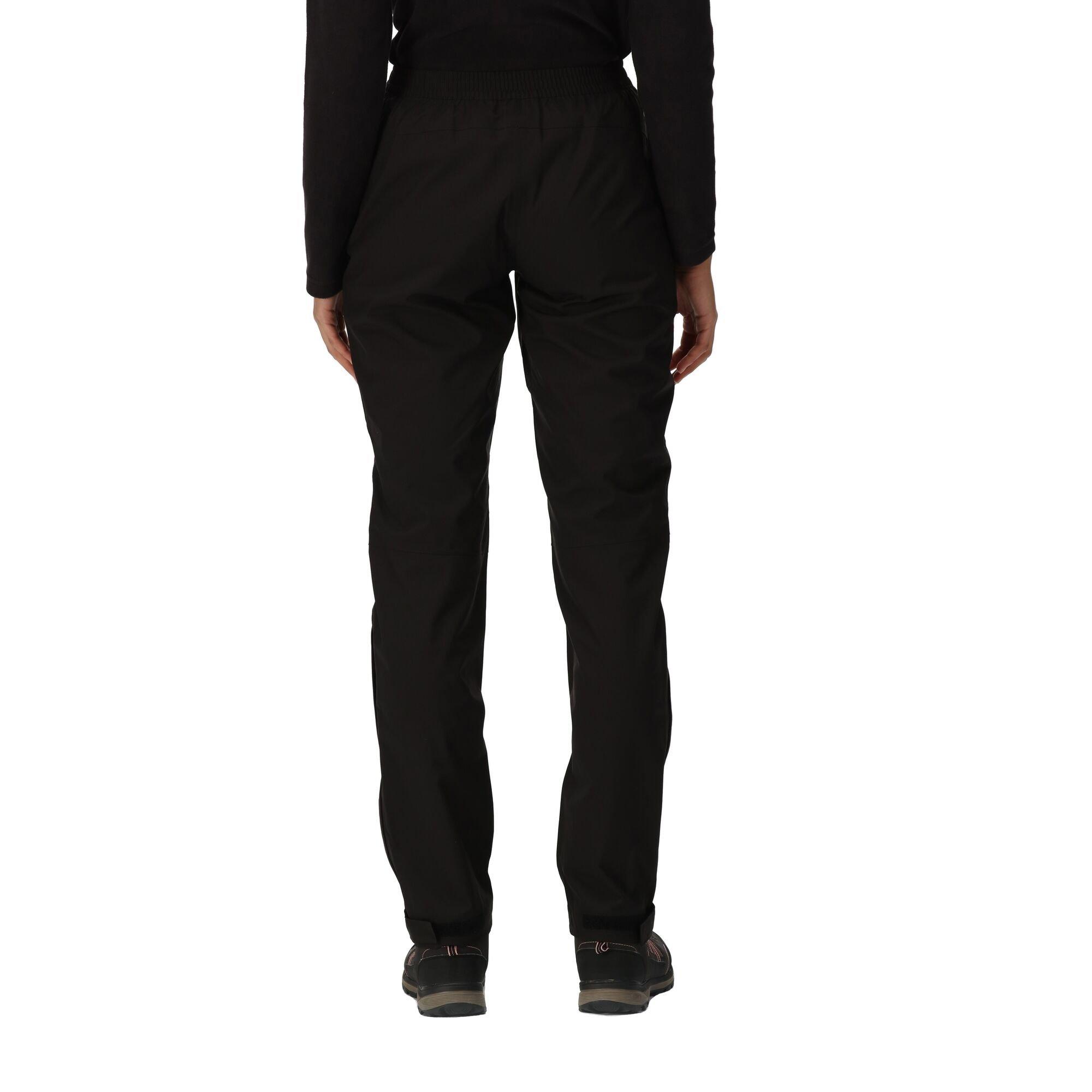 Black - Regatta - Womens Highton Waterproof Overtrousers (Long) - 15