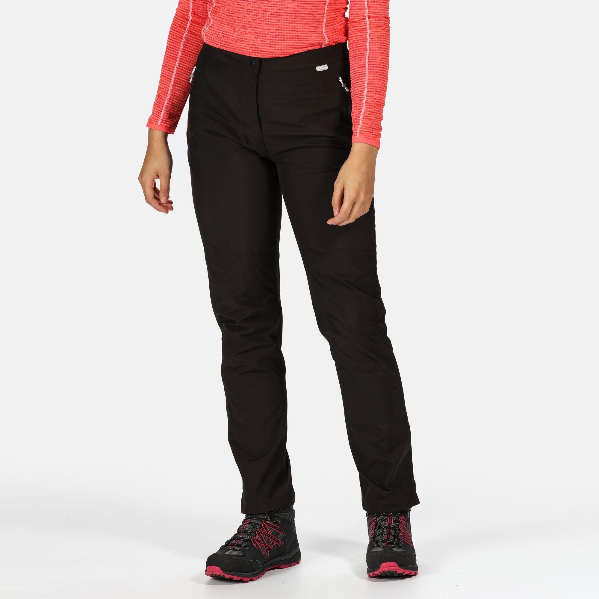 Black - Regatta - Womens Highton Waterproof Overtrousers (Long) - 3