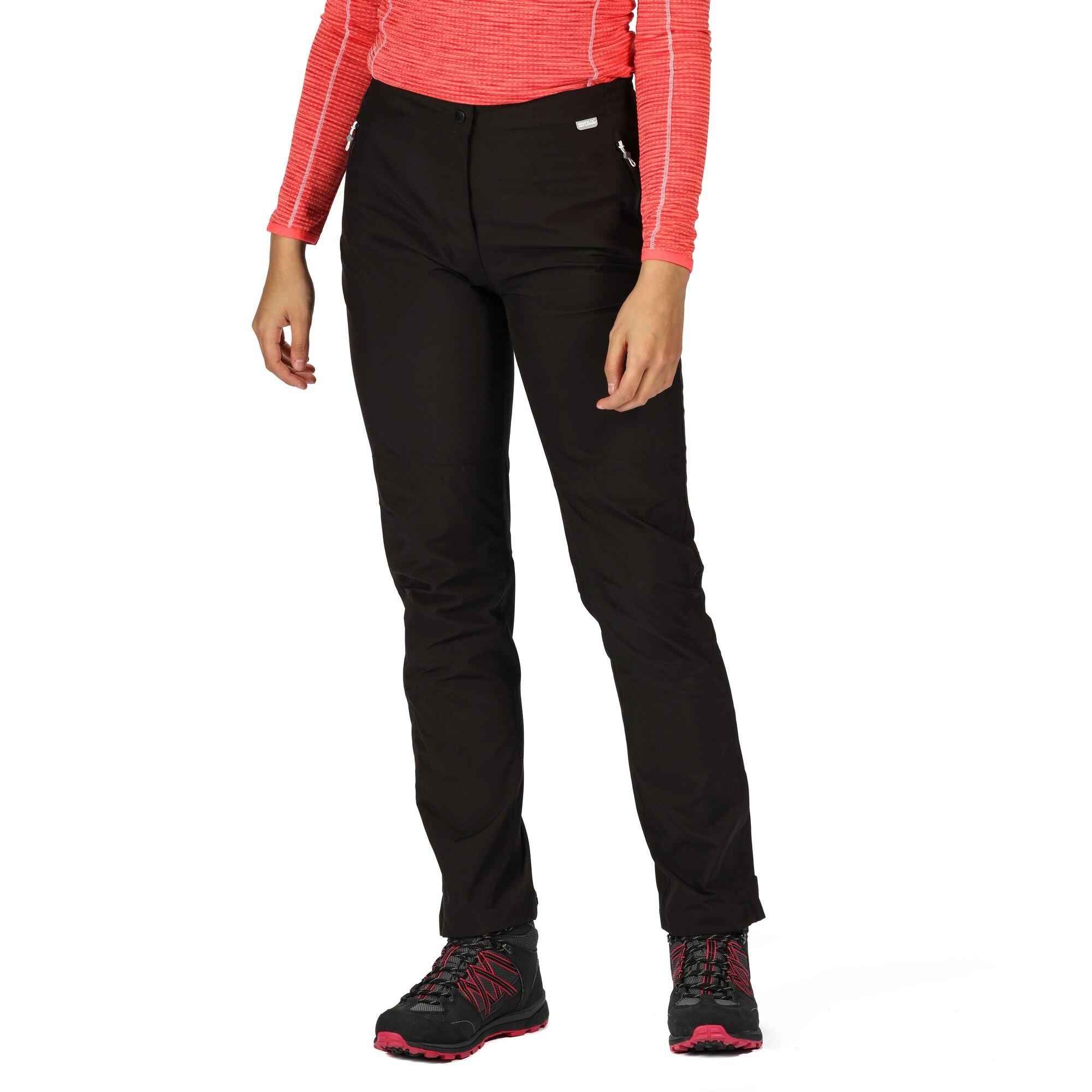 Black - Regatta - Womens Highton Waterproof Overtrousers (Long) - 5