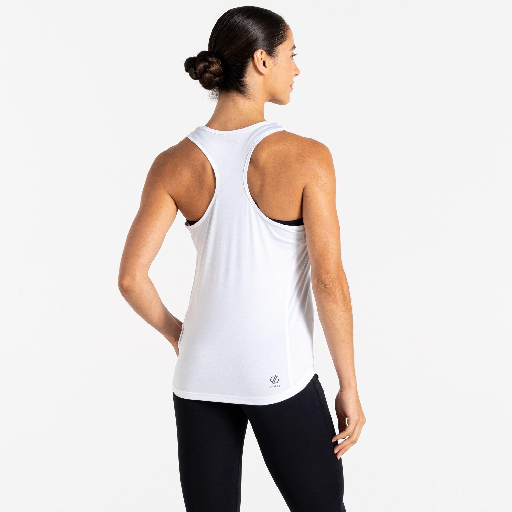 White - Dare 2b - Women's Modernize II Racerback Vest - 3