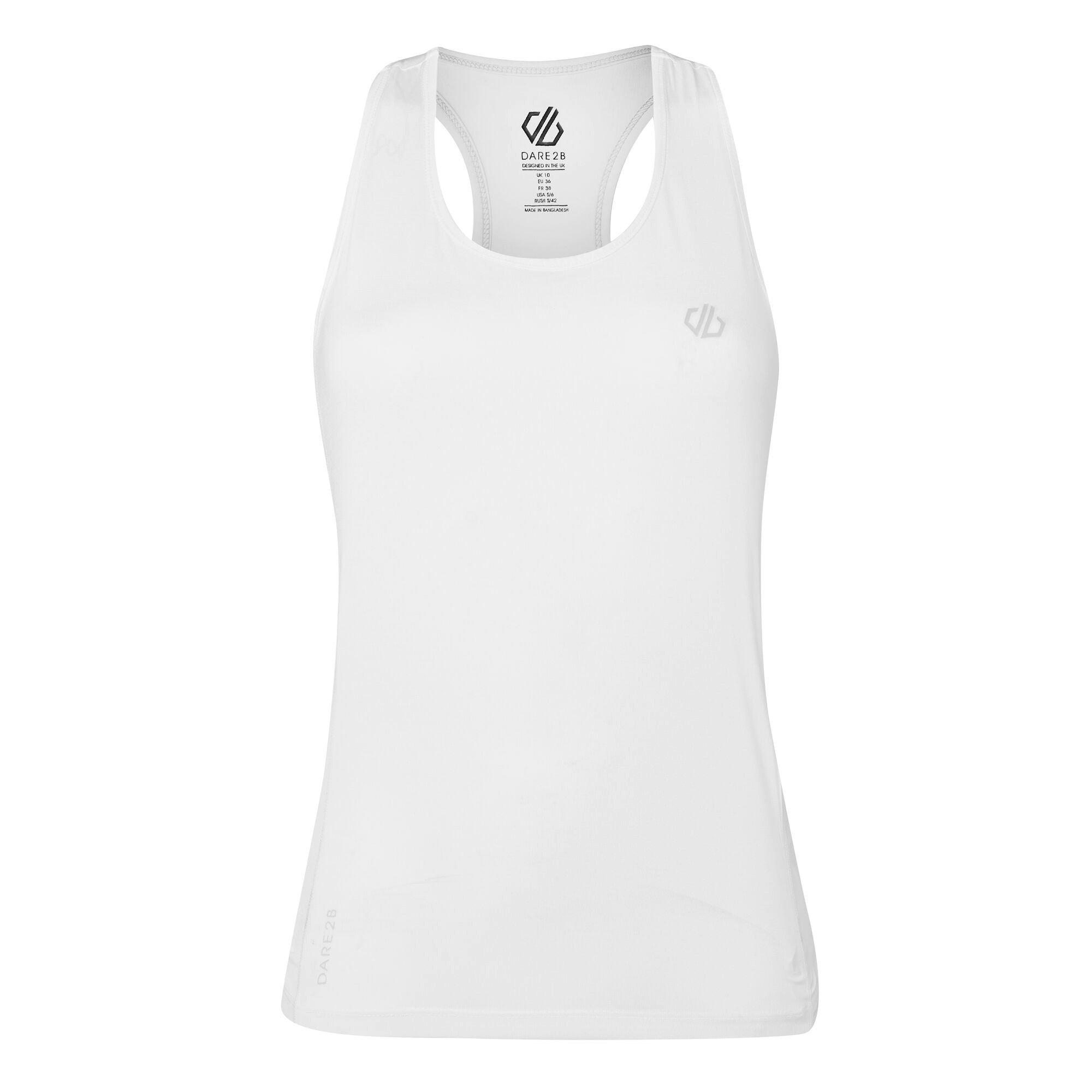 White - Dare 2b - Women's Modernize II Racerback Vest - 4