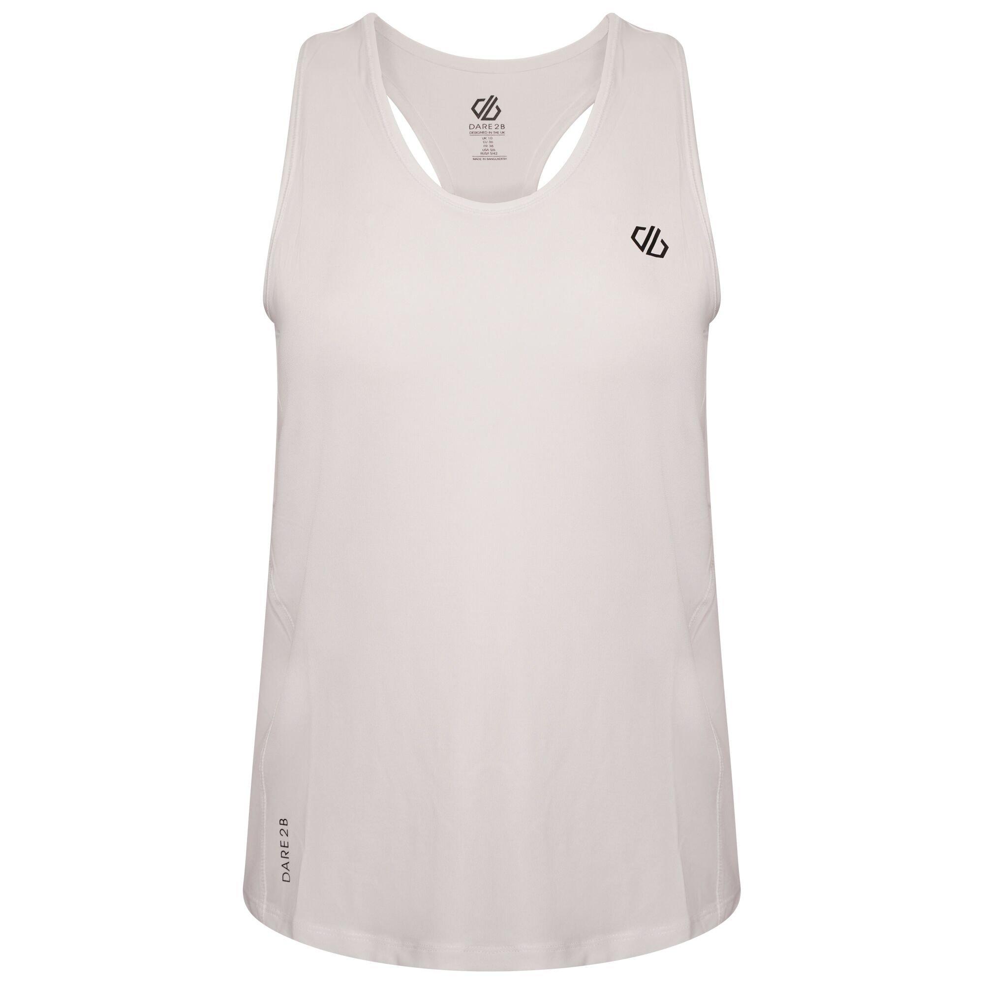 White - Dare 2b - Women's Modernize II Racerback Vest - 8