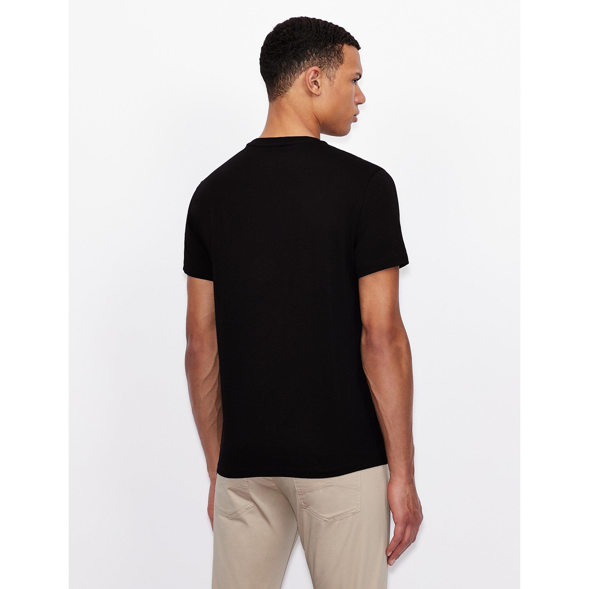 Black 1200 - Armani Exchange - T91 Logo T Shirt - 3
