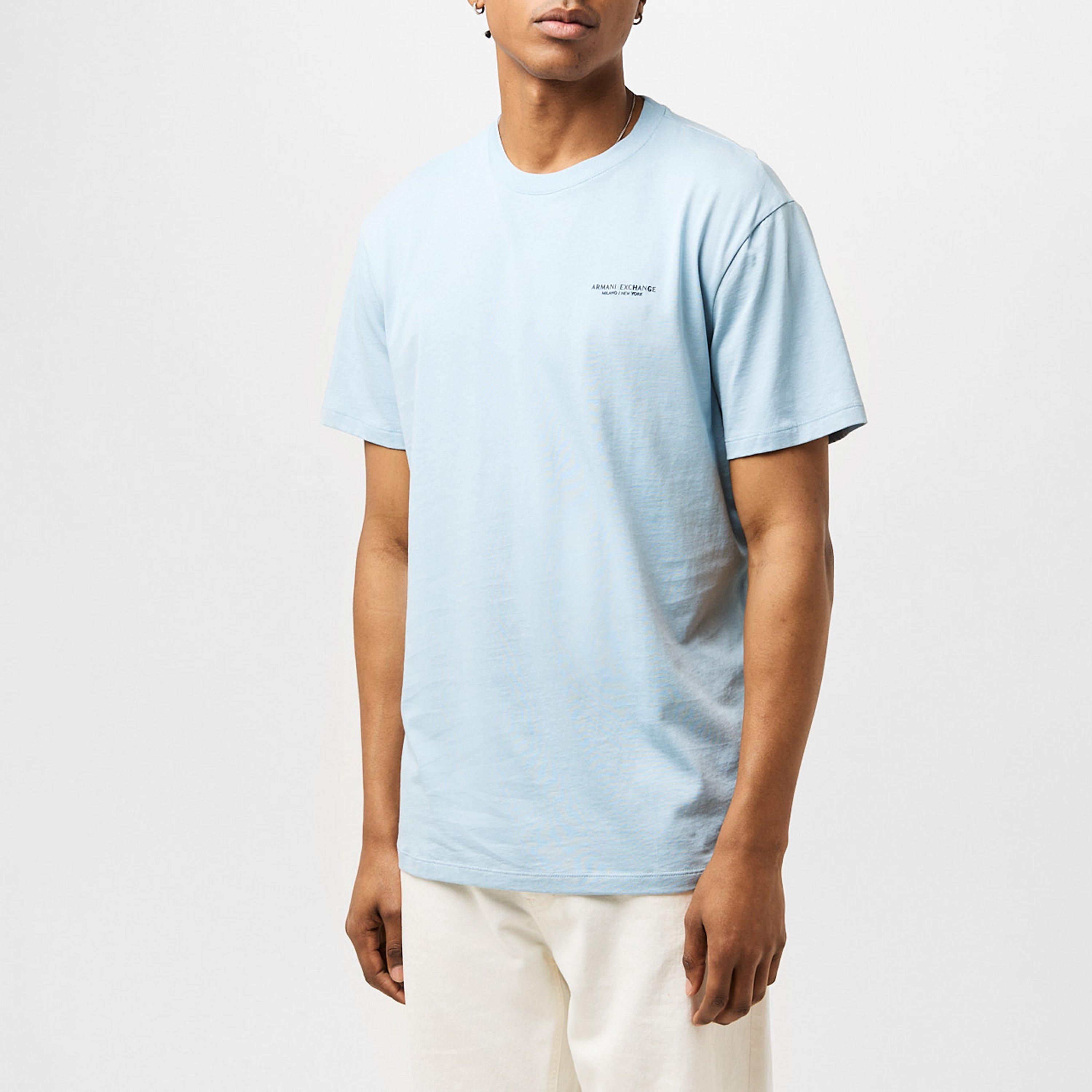 Blue U9287 - Armani Exchange - T91 Logo T Shirt - 3