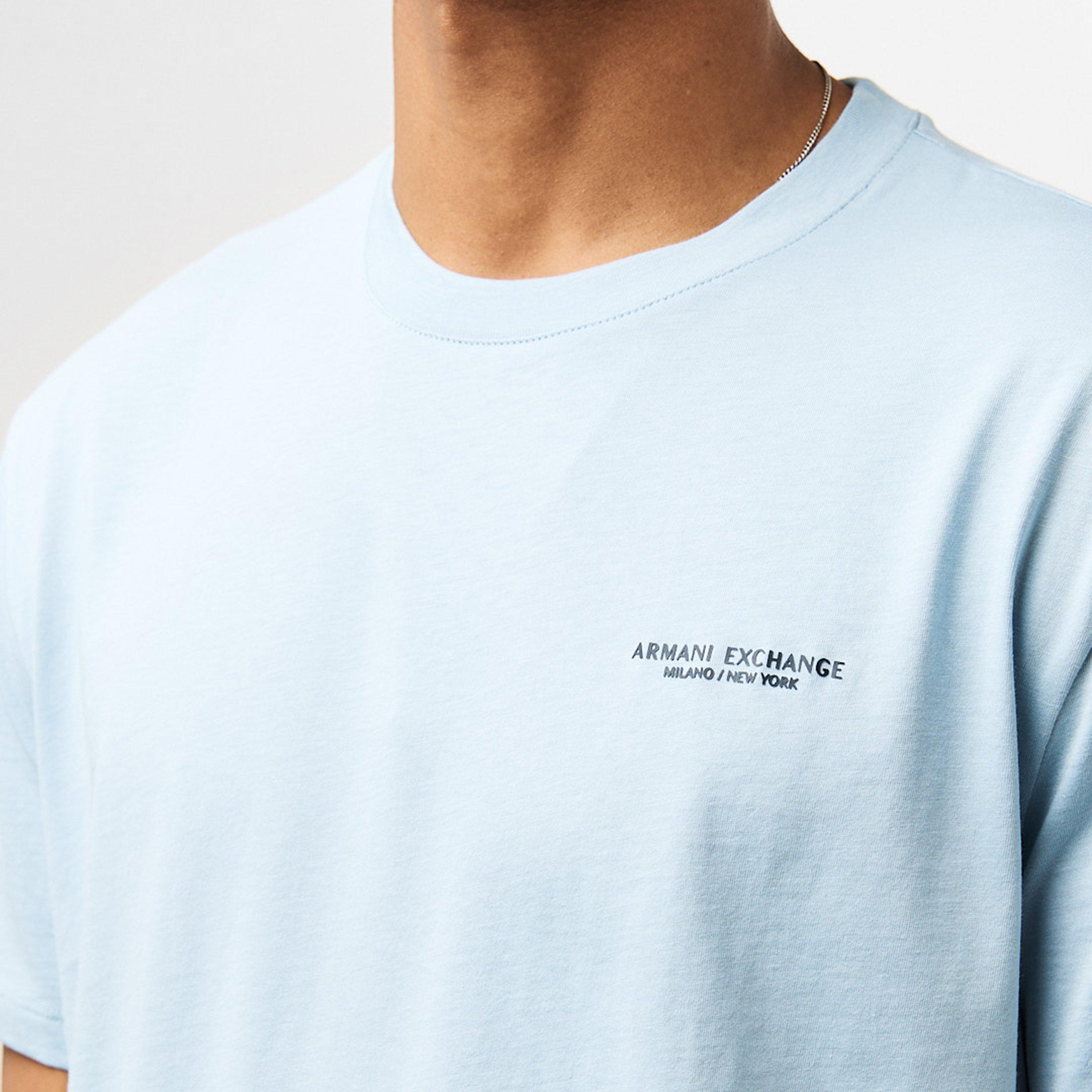 Blue U9287 - Armani Exchange - T91 Logo T Shirt - 5
