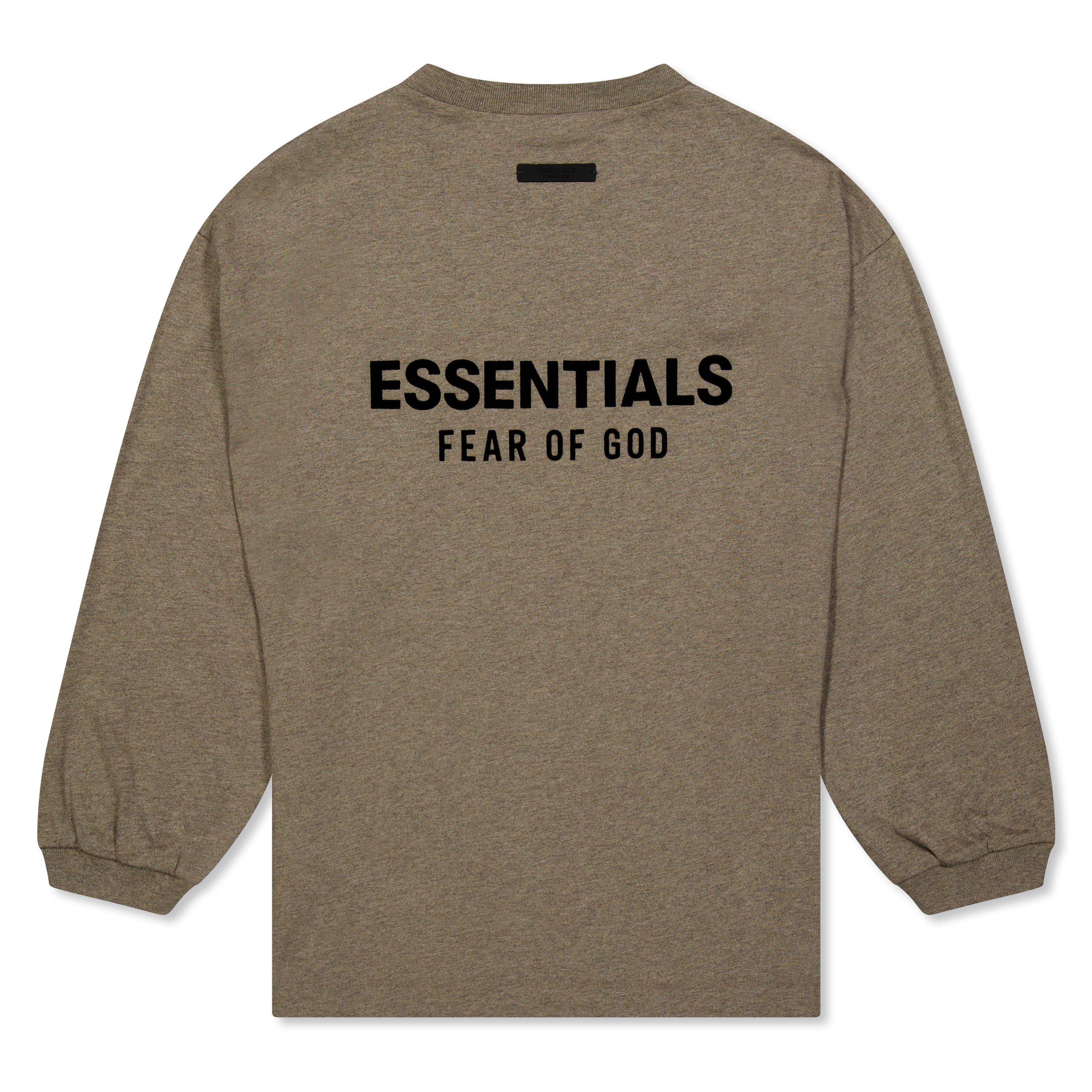 Heather Grey - Fear Of God Essentials - Essentials Long Sleeved T-Shirt - 2