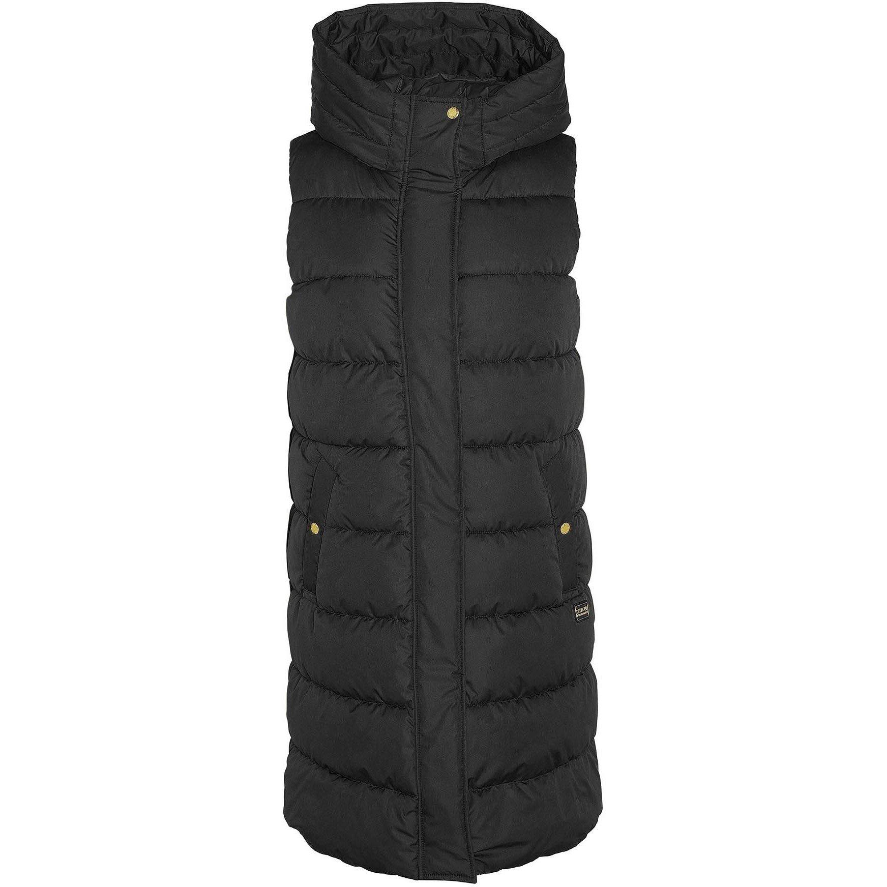 Black - Barbour International - Women's Greyson Fiber Down Sleeveless Snorkel Hood Gilet - 6