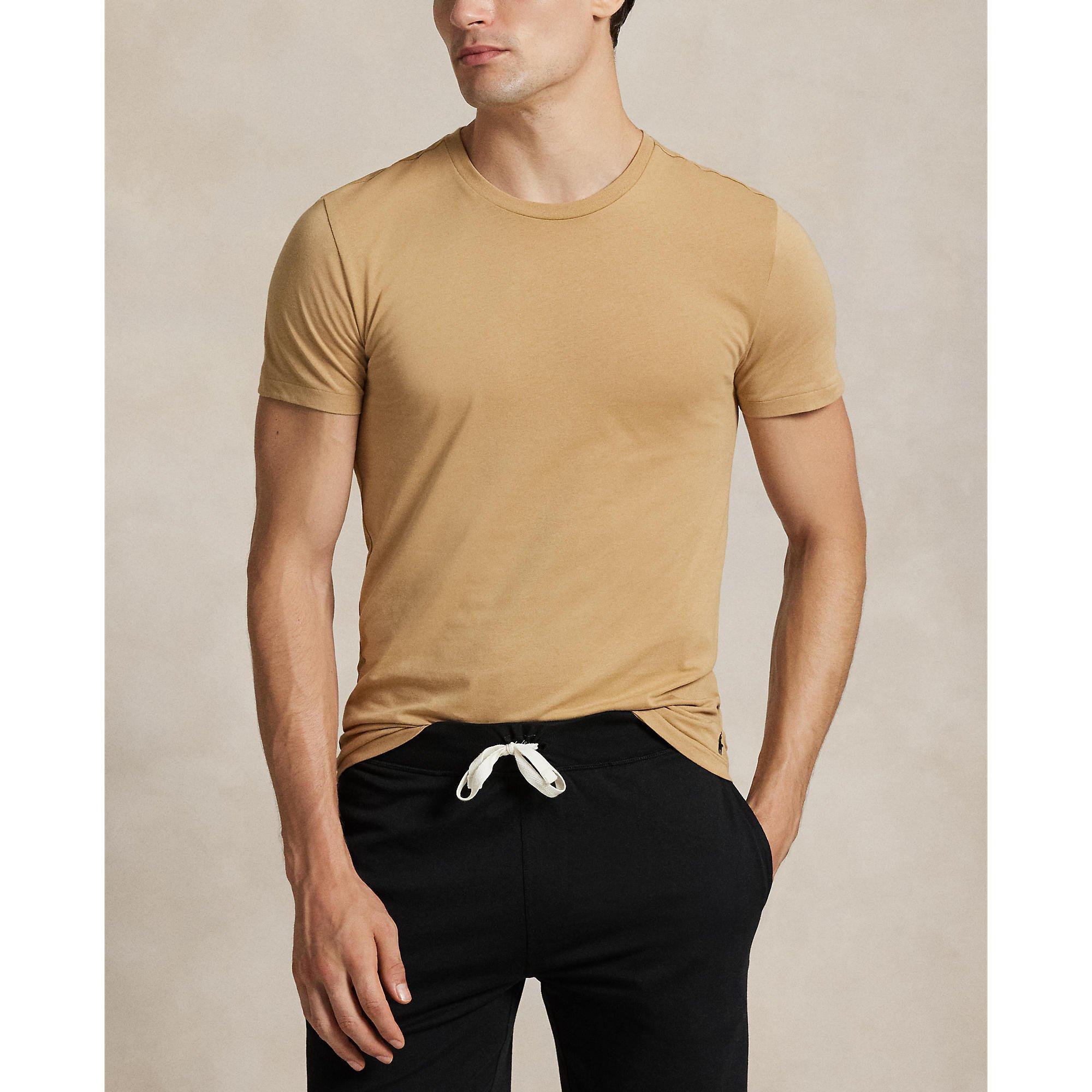 Camel/Gry/Blk - Polo Ralph Lauren - 3-pack T-shirts - 3