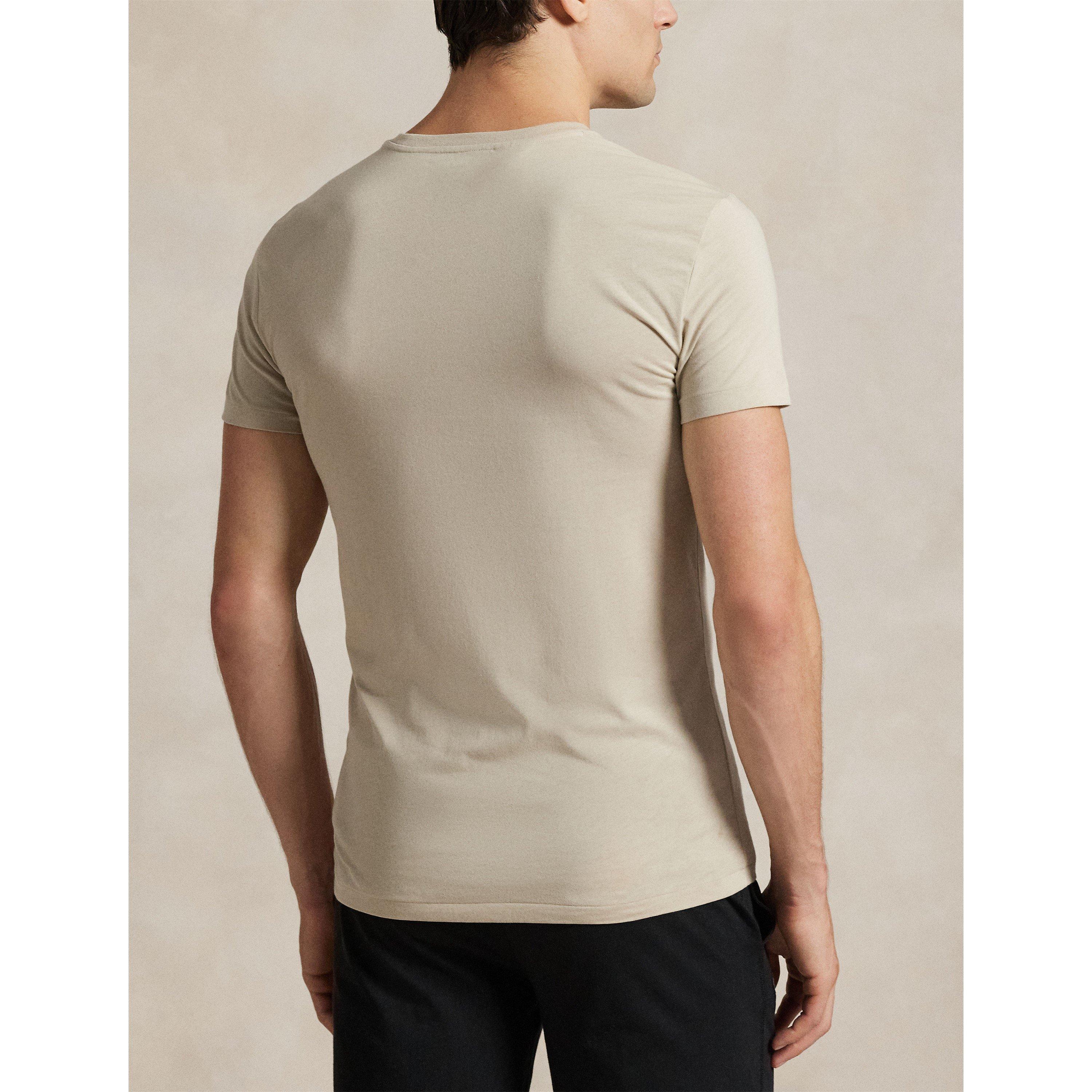 Stone/Grey/Blk - Polo Ralph Lauren - 3-pack T-shirts - 3