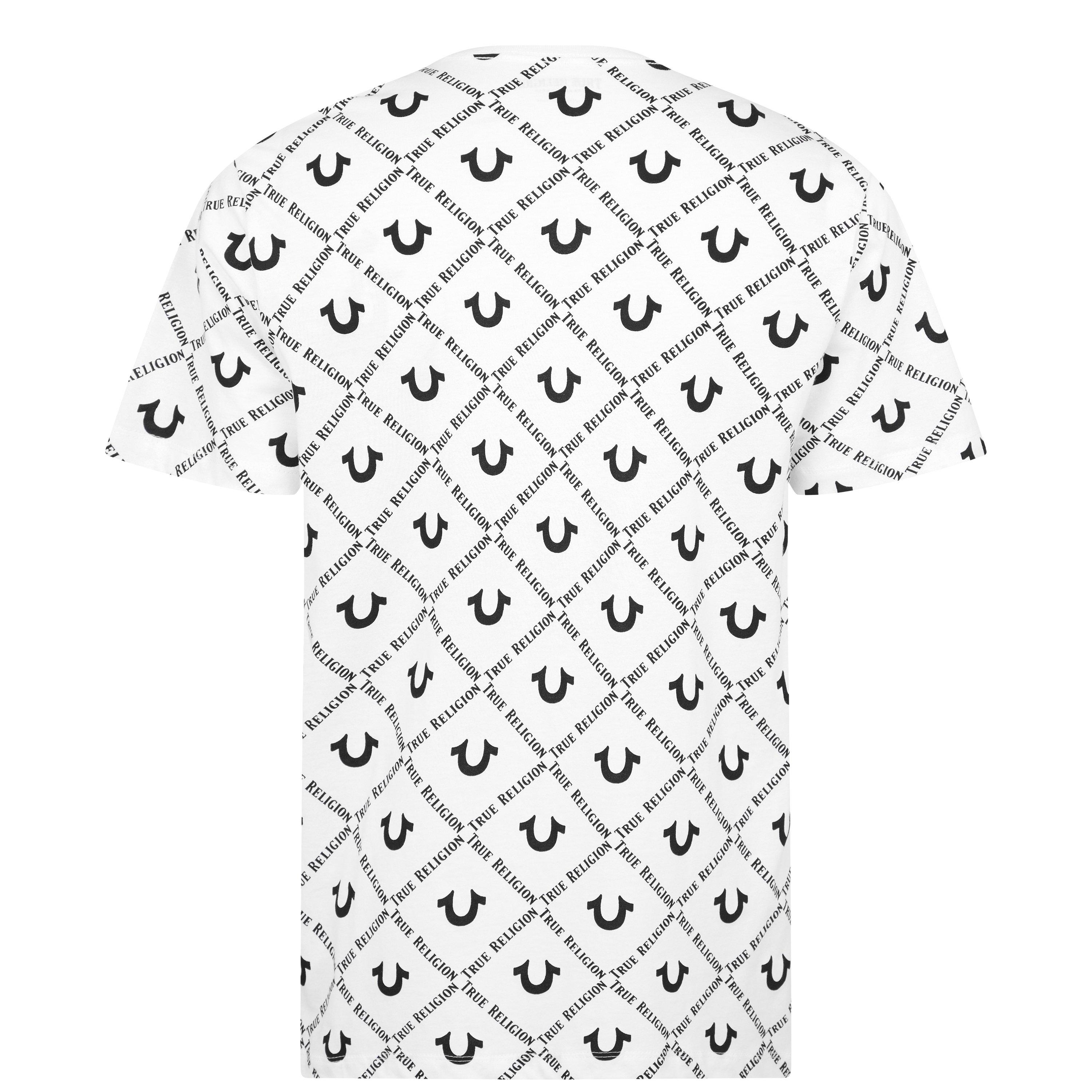 White/Black - True Religion - AO Logo T Shirt - 5