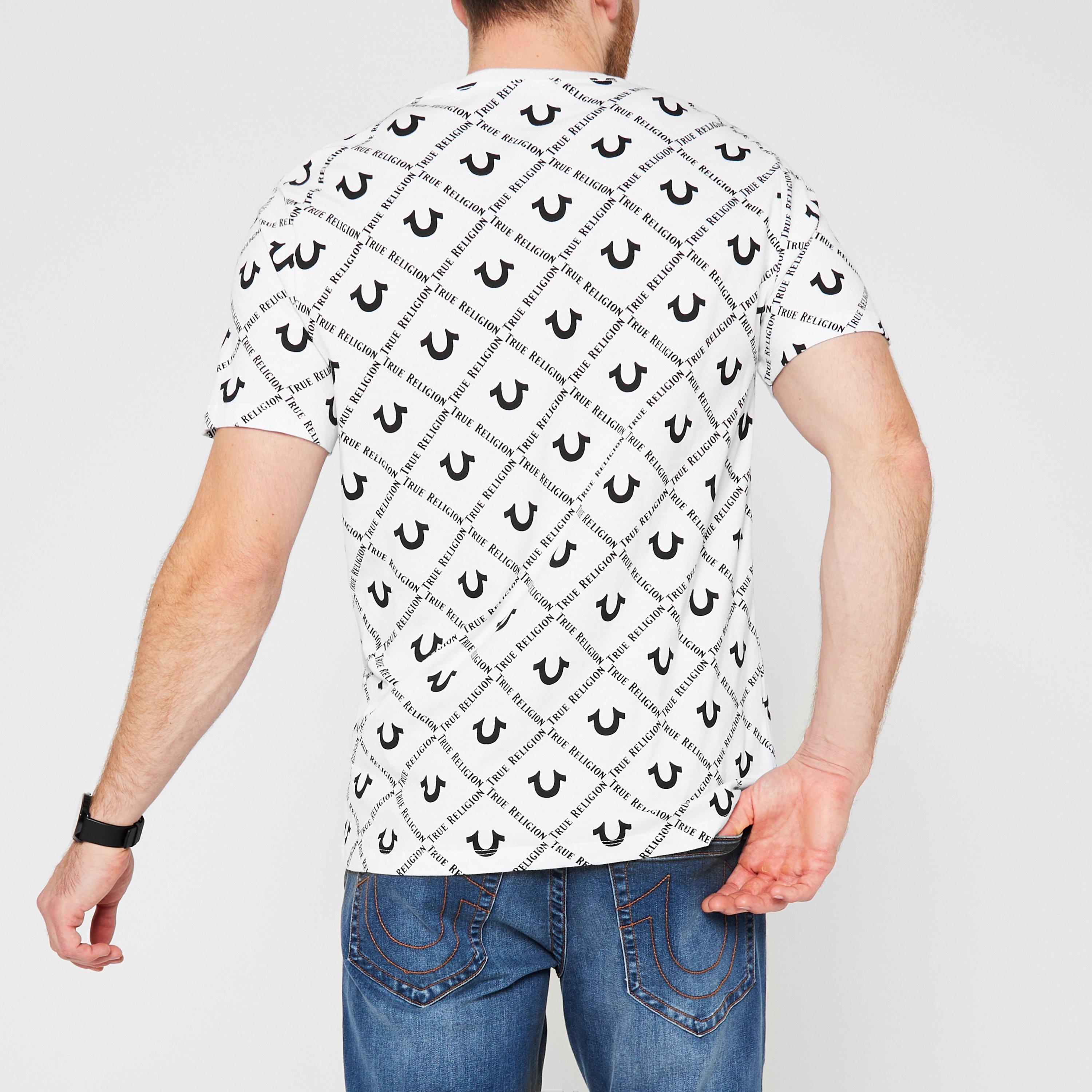 White/Black - True Religion - AO Logo T Shirt - 3