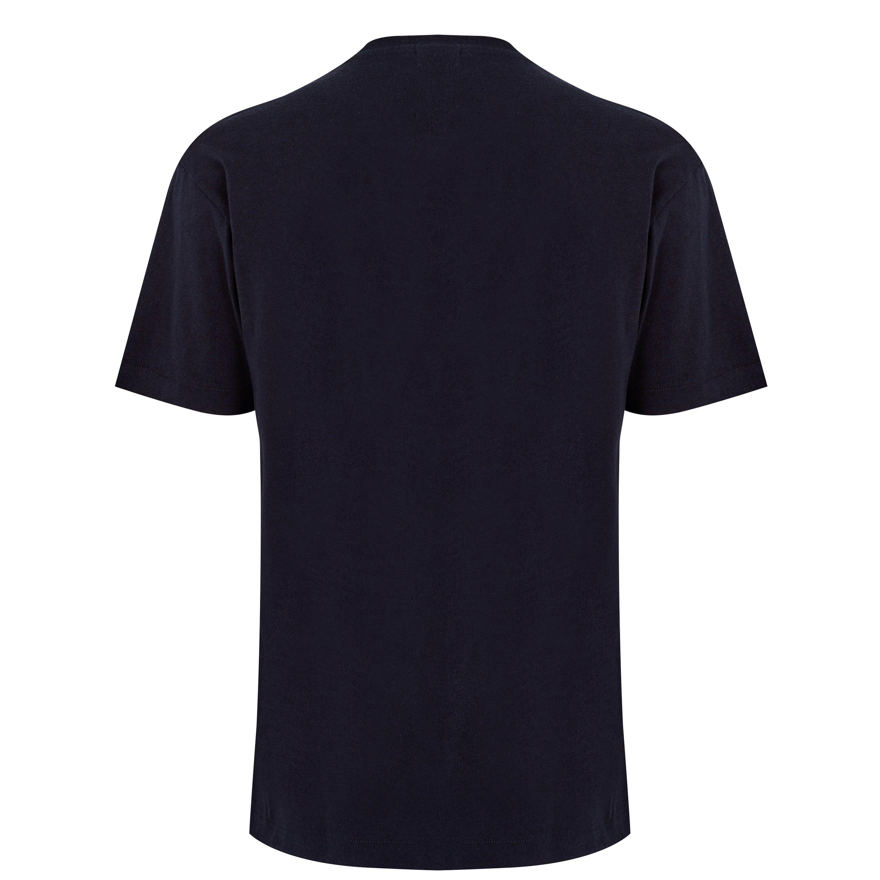 Navy - Napapijri - Small Box Logo Short Sleeve T Shirt - 5