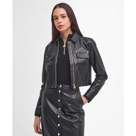 Barbour International Aria Faux-Leather Jacket