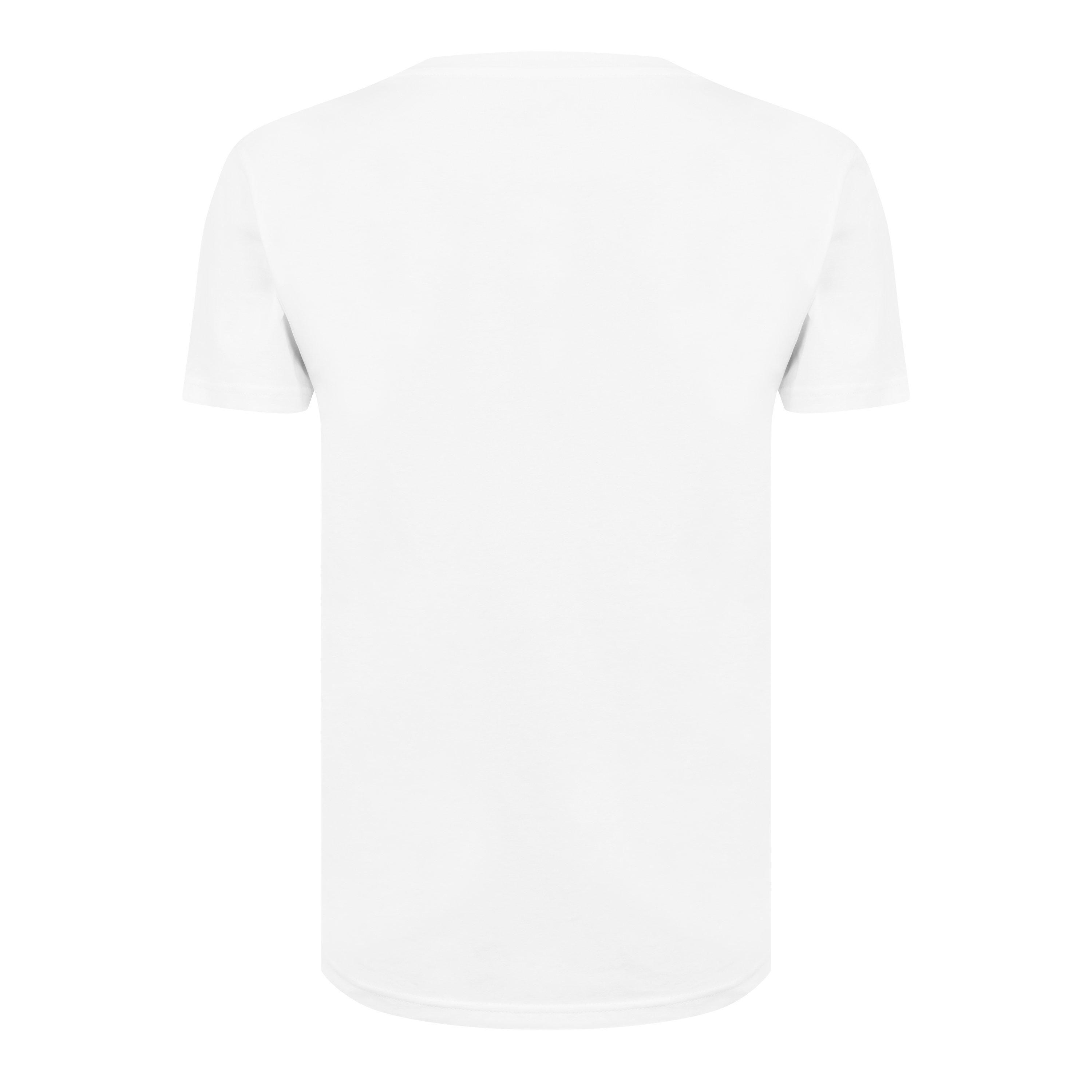 White - Moschino - Men's Bear Logo Tape Regular Fit T-Shirt - 6