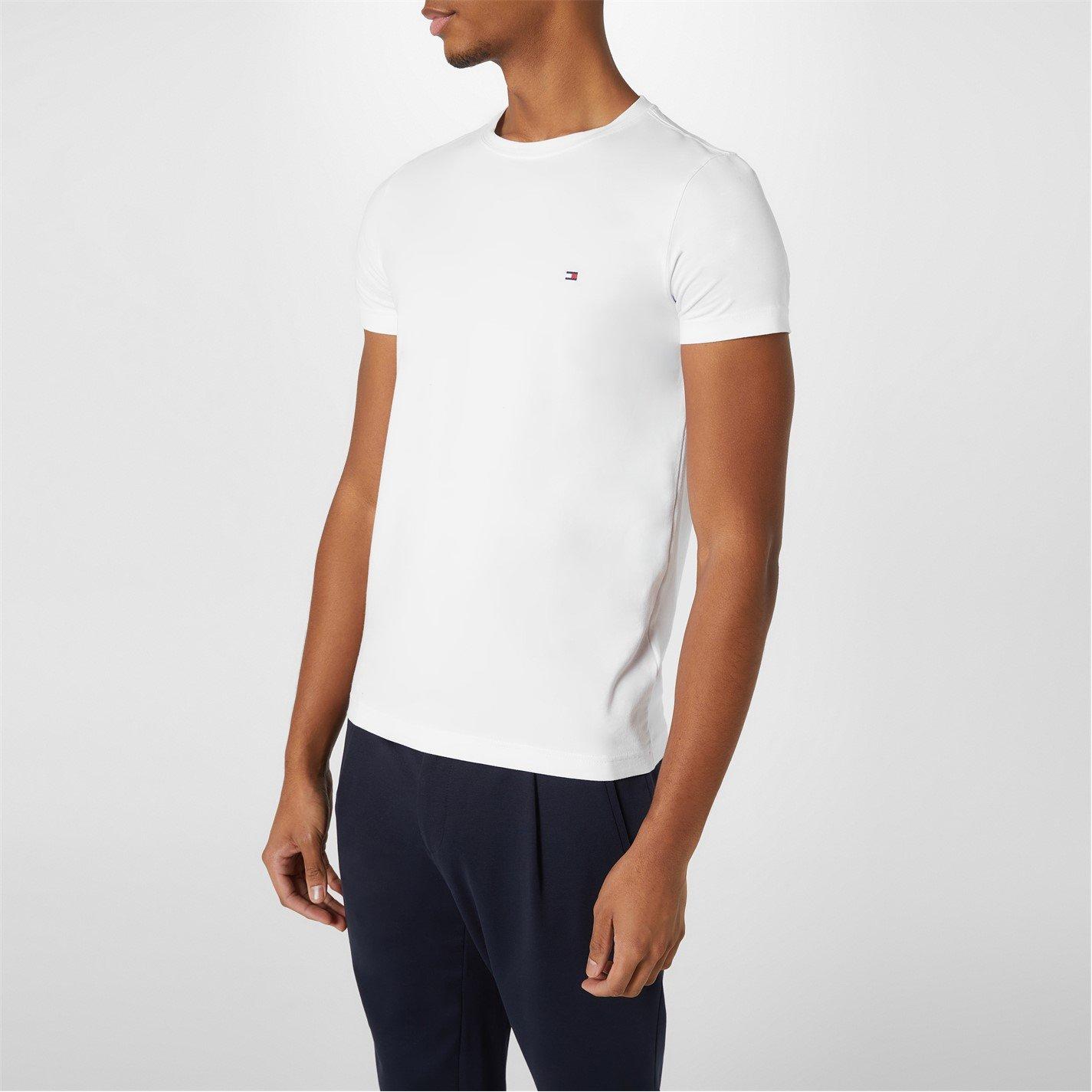 Wit 100 - Tommy Hilfiger - Stretch Slim Fit T-Shirt - 3
