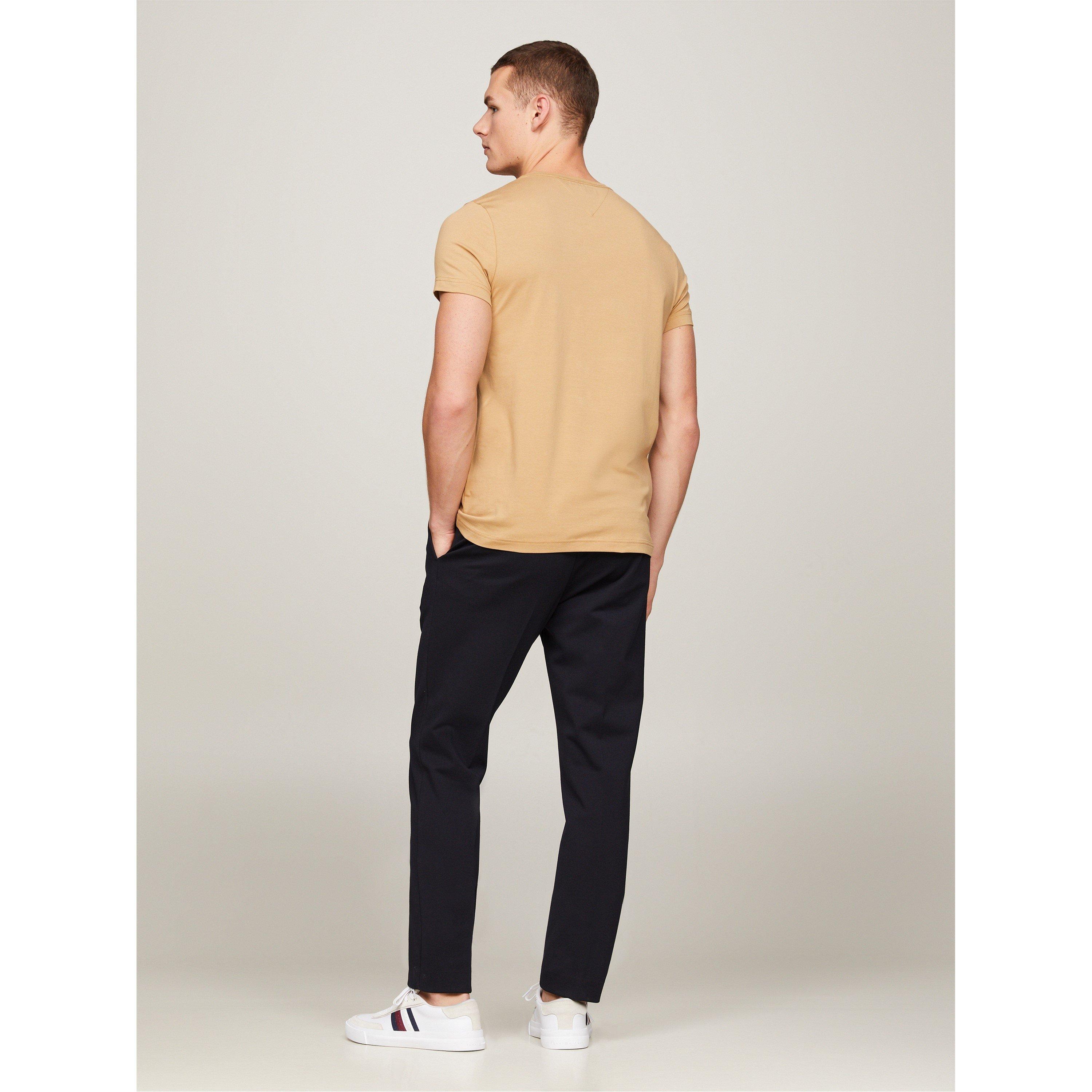 Classic Khaki - Tommy Hilfiger - Stretch Slim Fit T-Shirt - 4