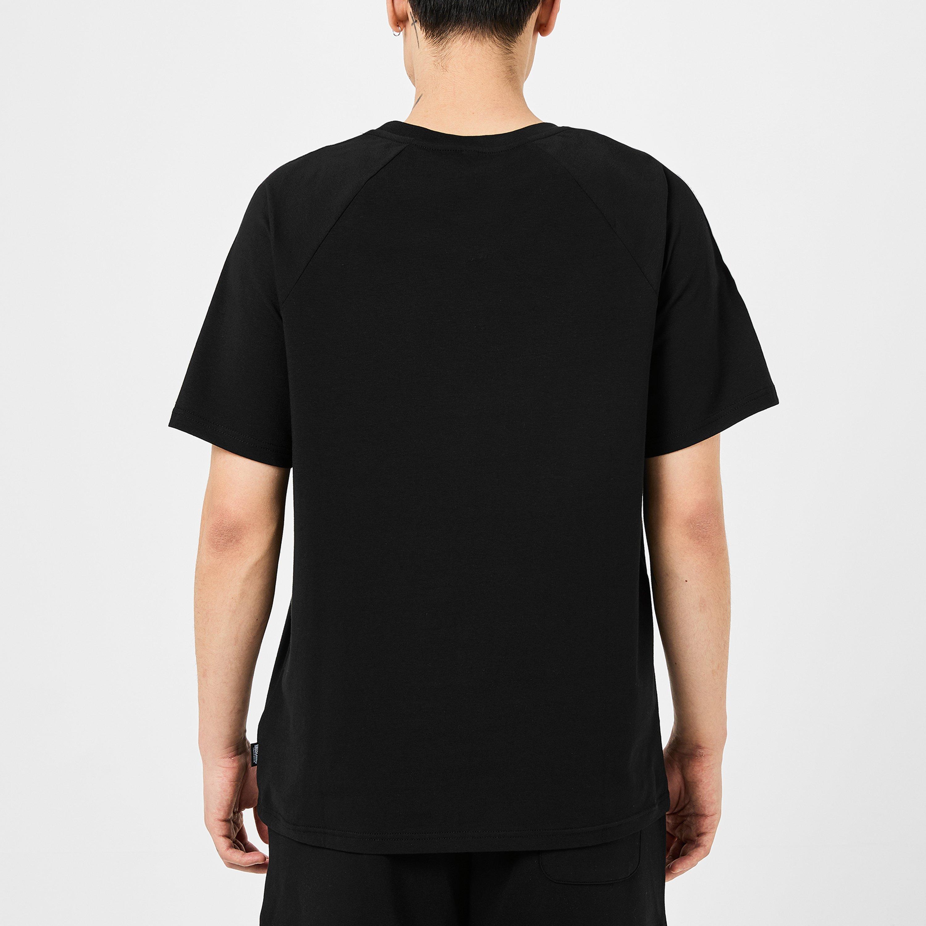 Black - Moschino - Men's Tape Regular Fit T-Shirt - 3