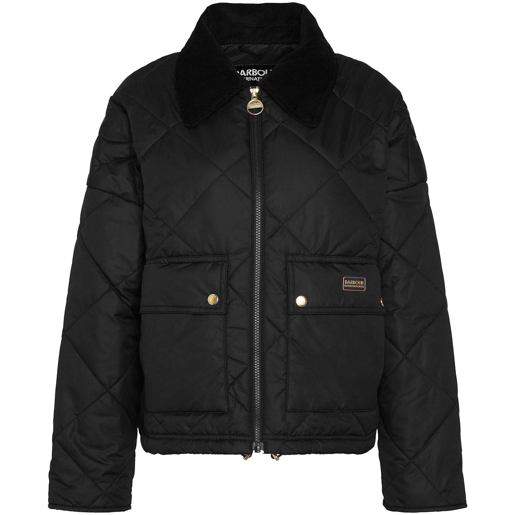 Black - Barbour International - Laia Quilted Jacket - 5
