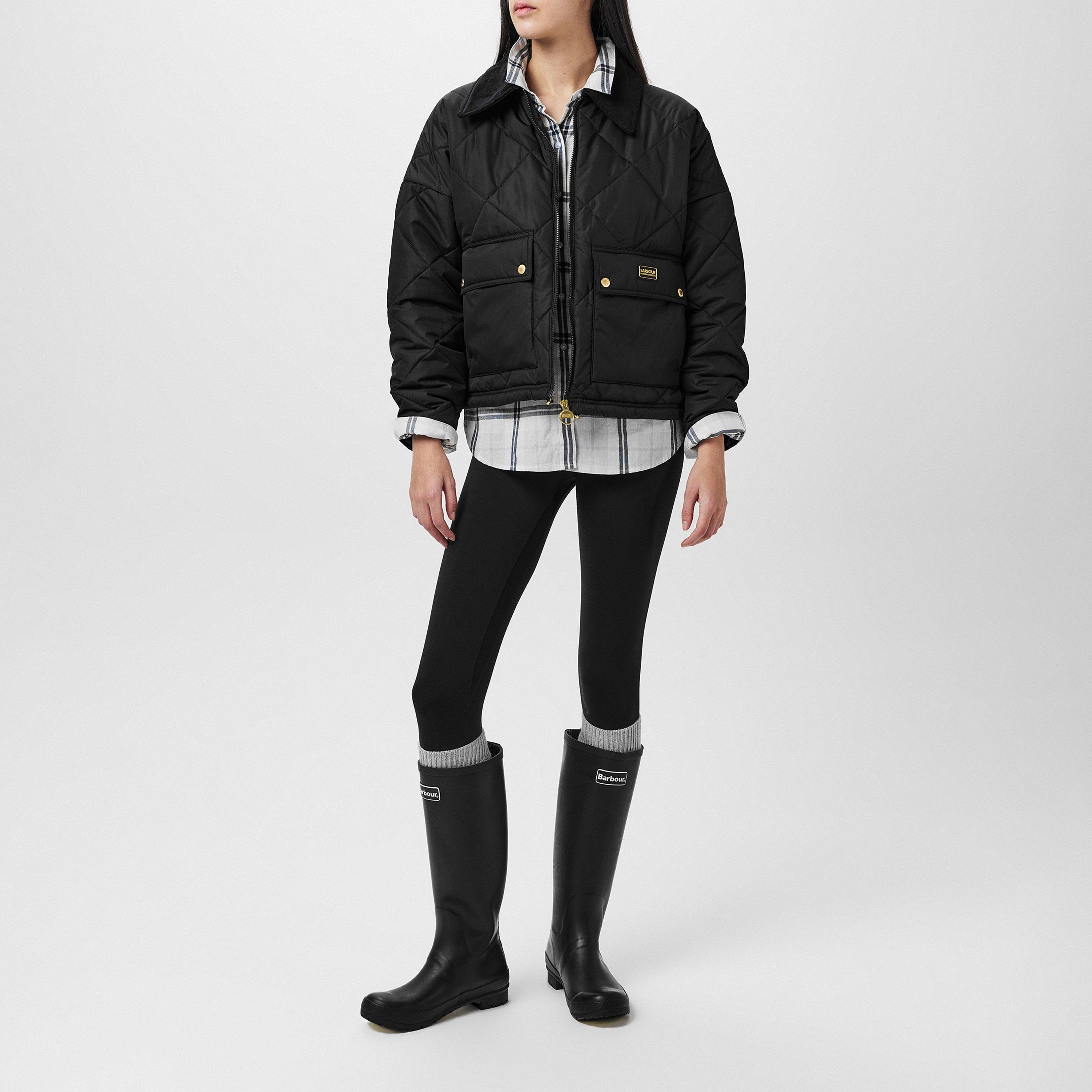 Black - Barbour International - Laia Quilted Jacket - 4