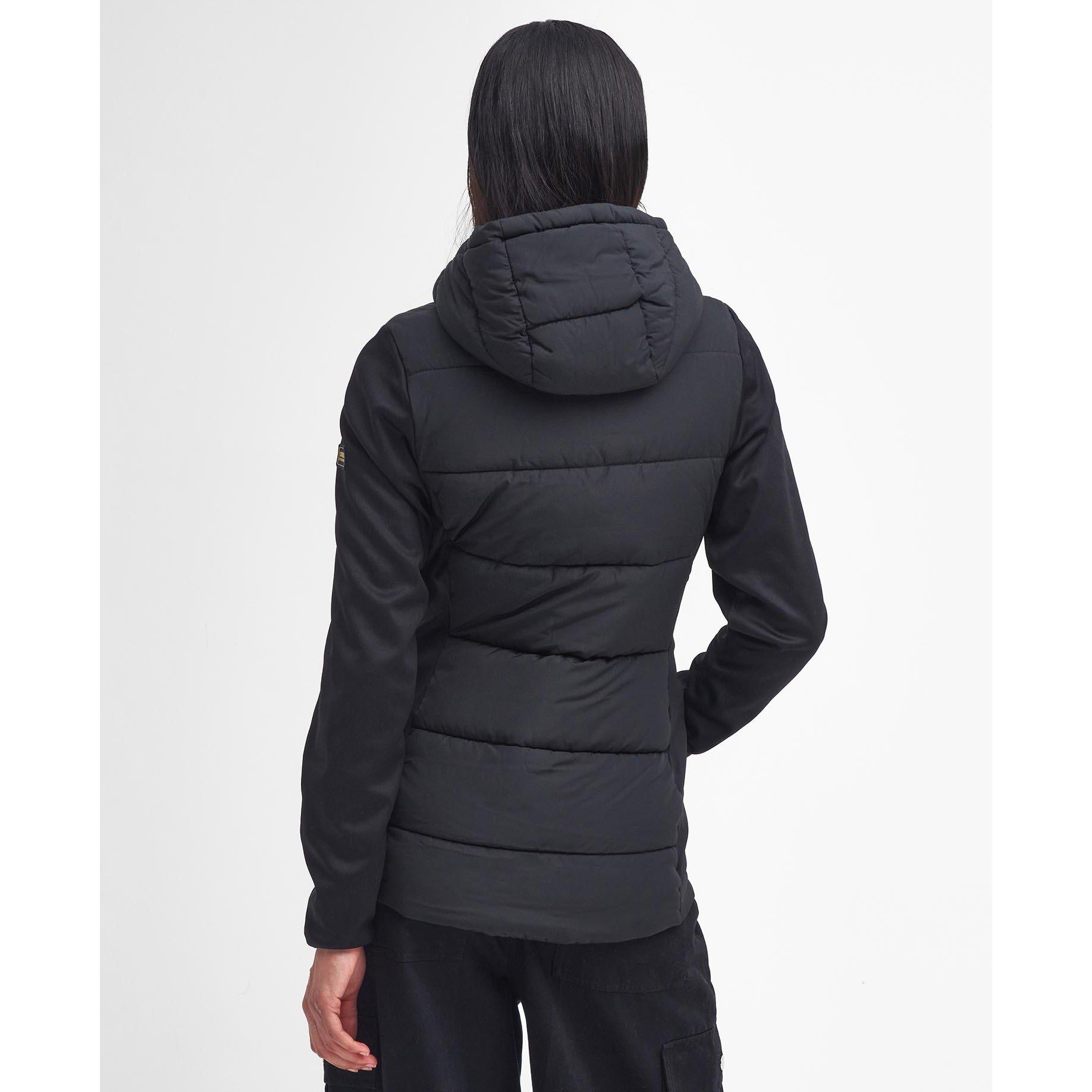 Black - Barbour International - Women's Bondar Quilted Hooded Hybrid Jacket - 2