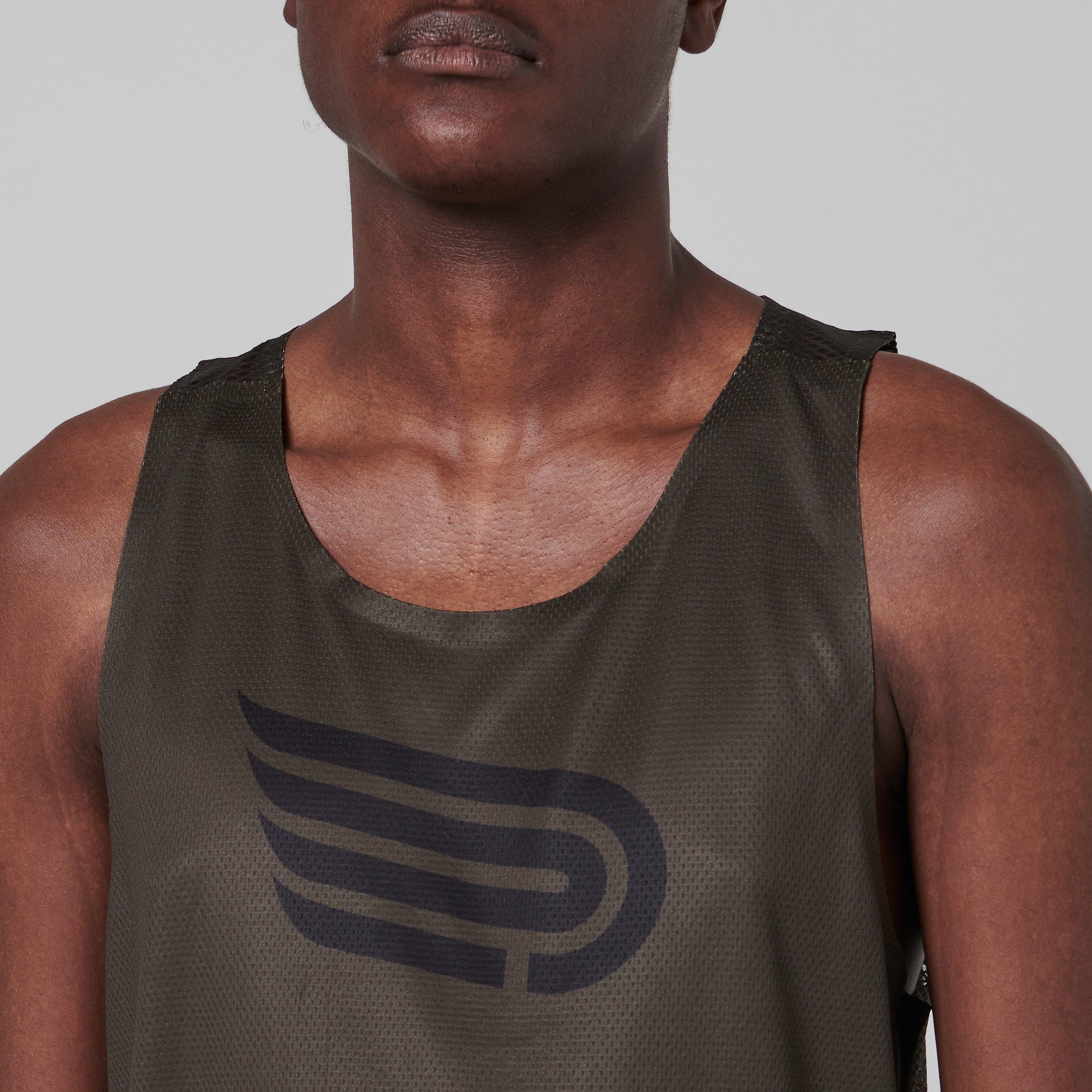 Green/White - Pressio - Men'S Arahi Singlet - 5