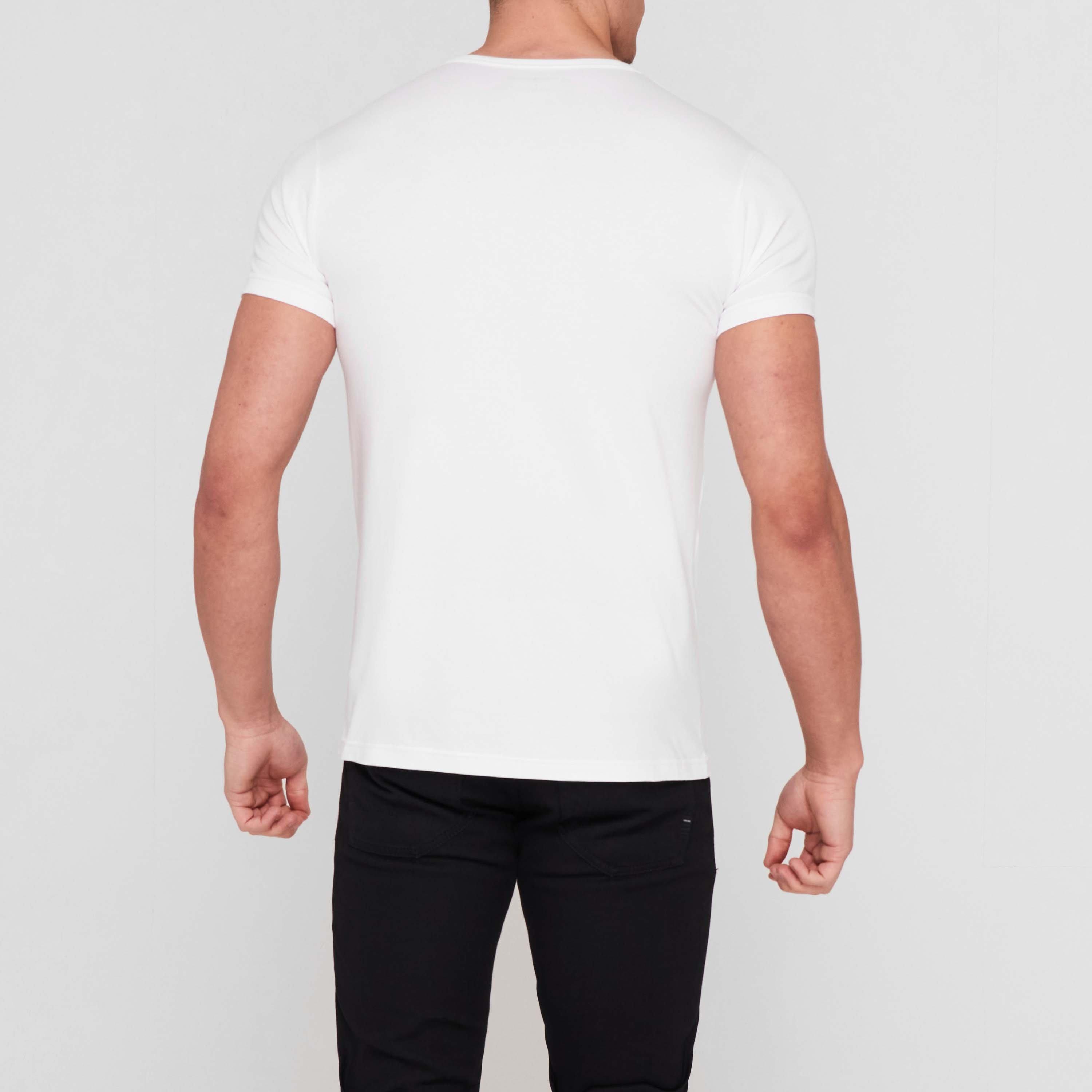 White - Emporio Armani - 2 Pack Chest Logo T Shirt - 3