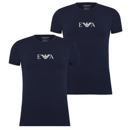 Emporio Armani 2 Pack Chest Logo T Shirt