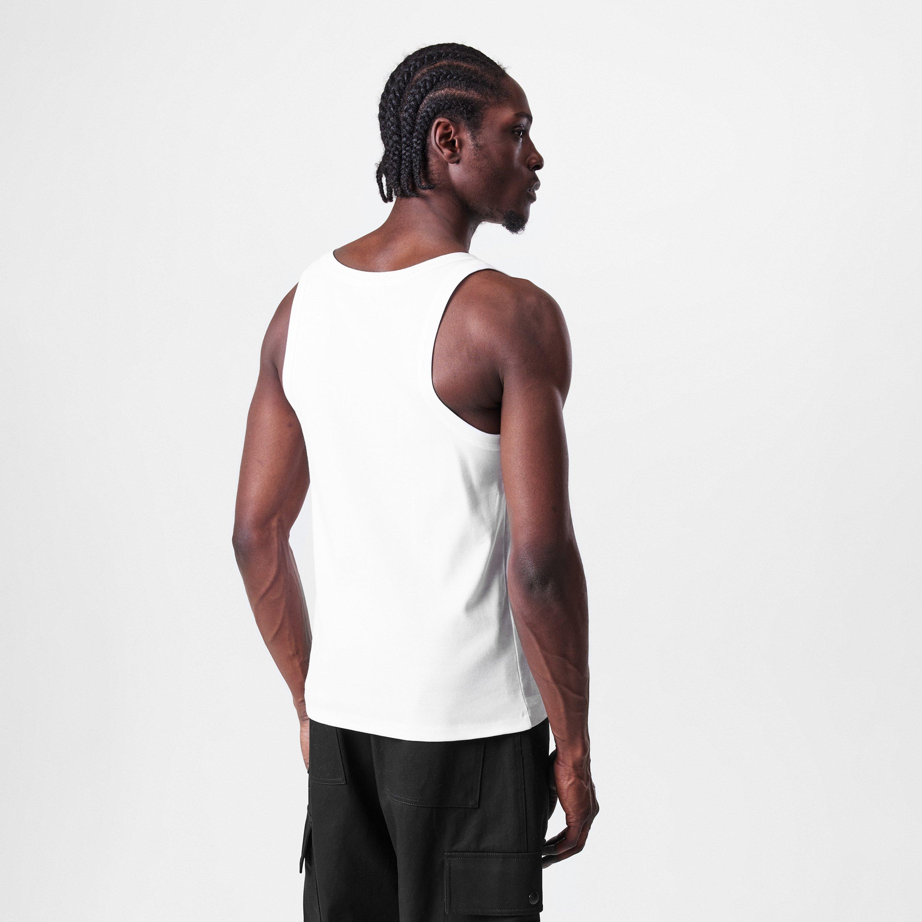 White - Prada - Skinny Fit Cotton Tank Top - 3