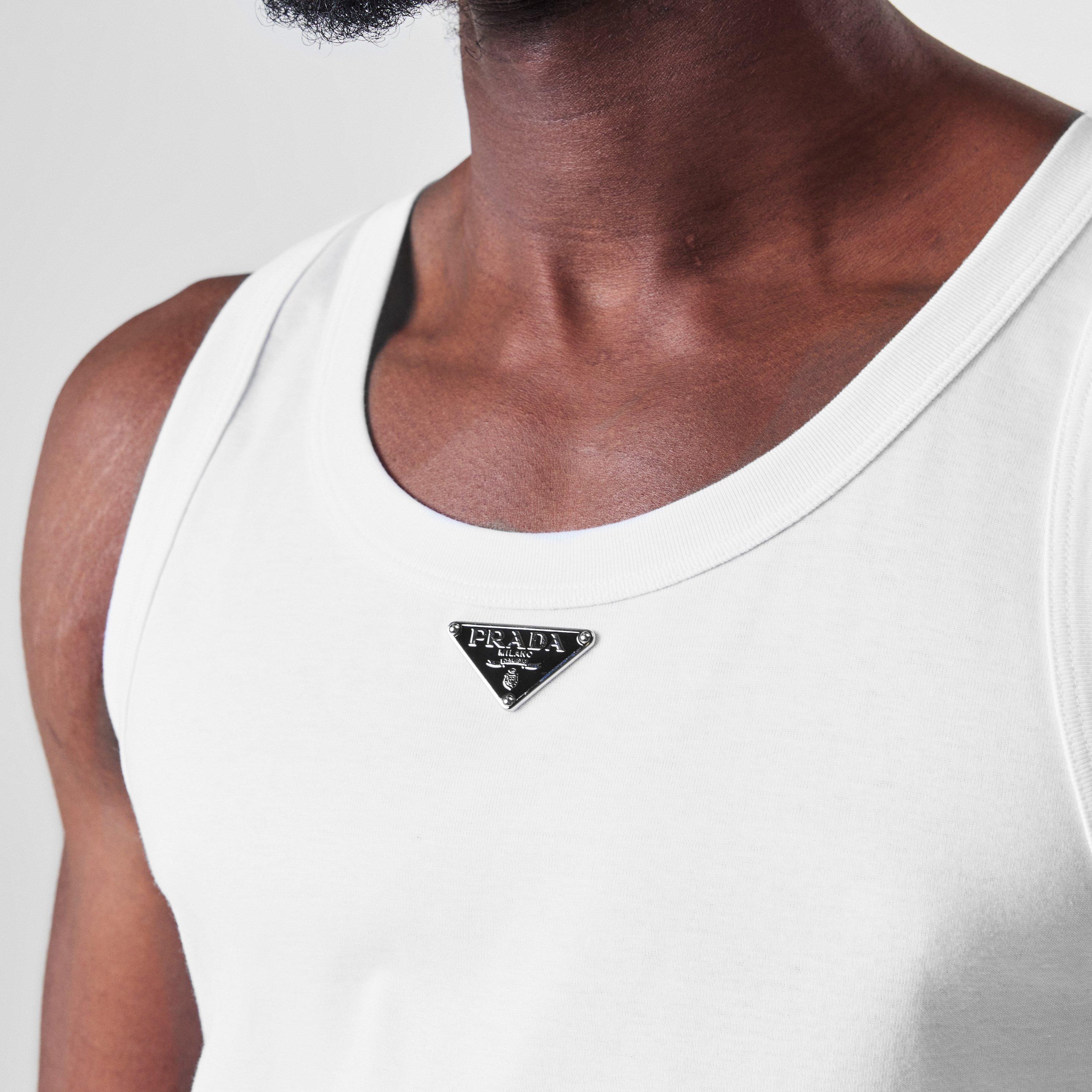 Prada Skinny Fit Cotton Tank Top | Cruise Fashion