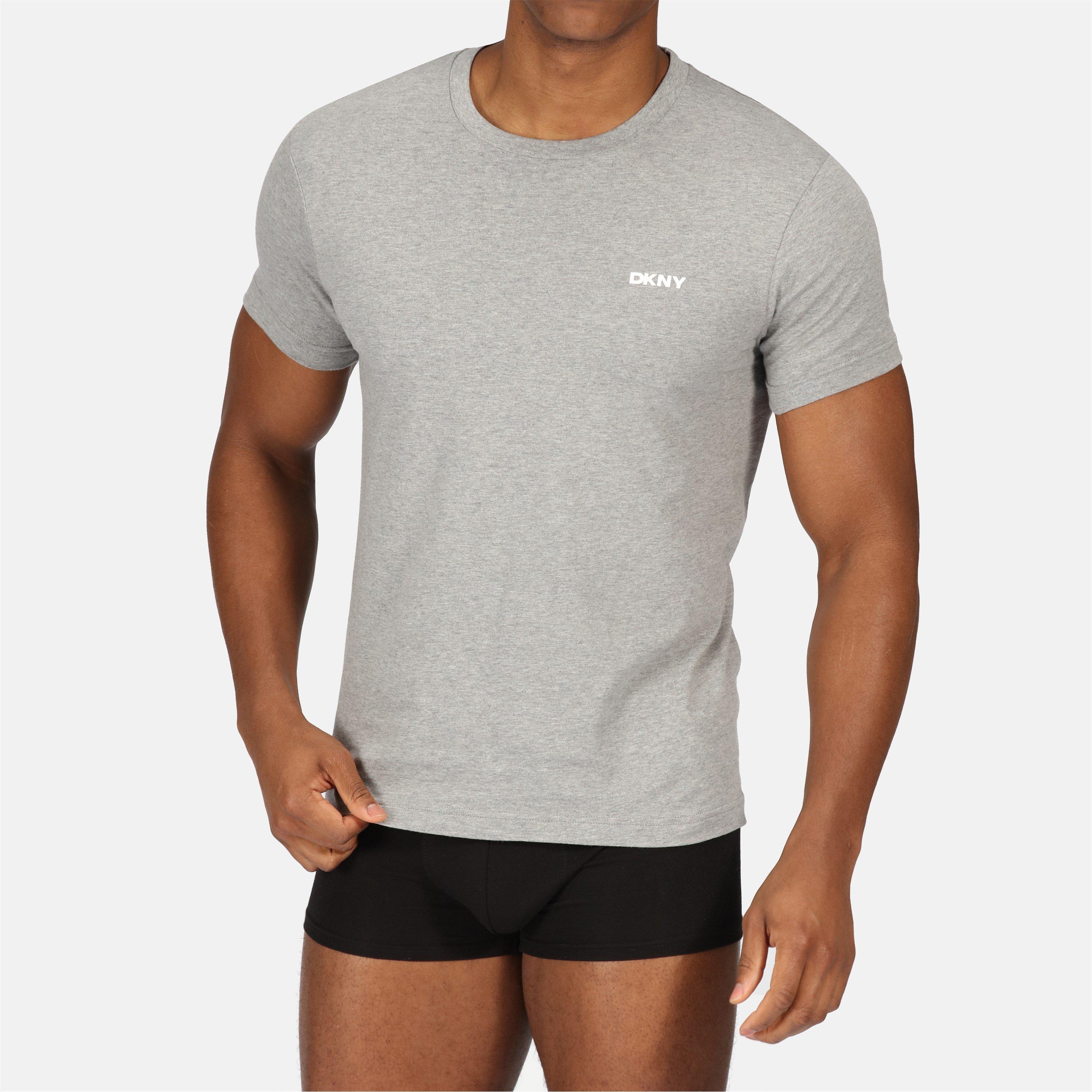Blk/Wht/Gry - DKNY - 3 Pack Short Sleeve Mens T-Shirts Giants - 4