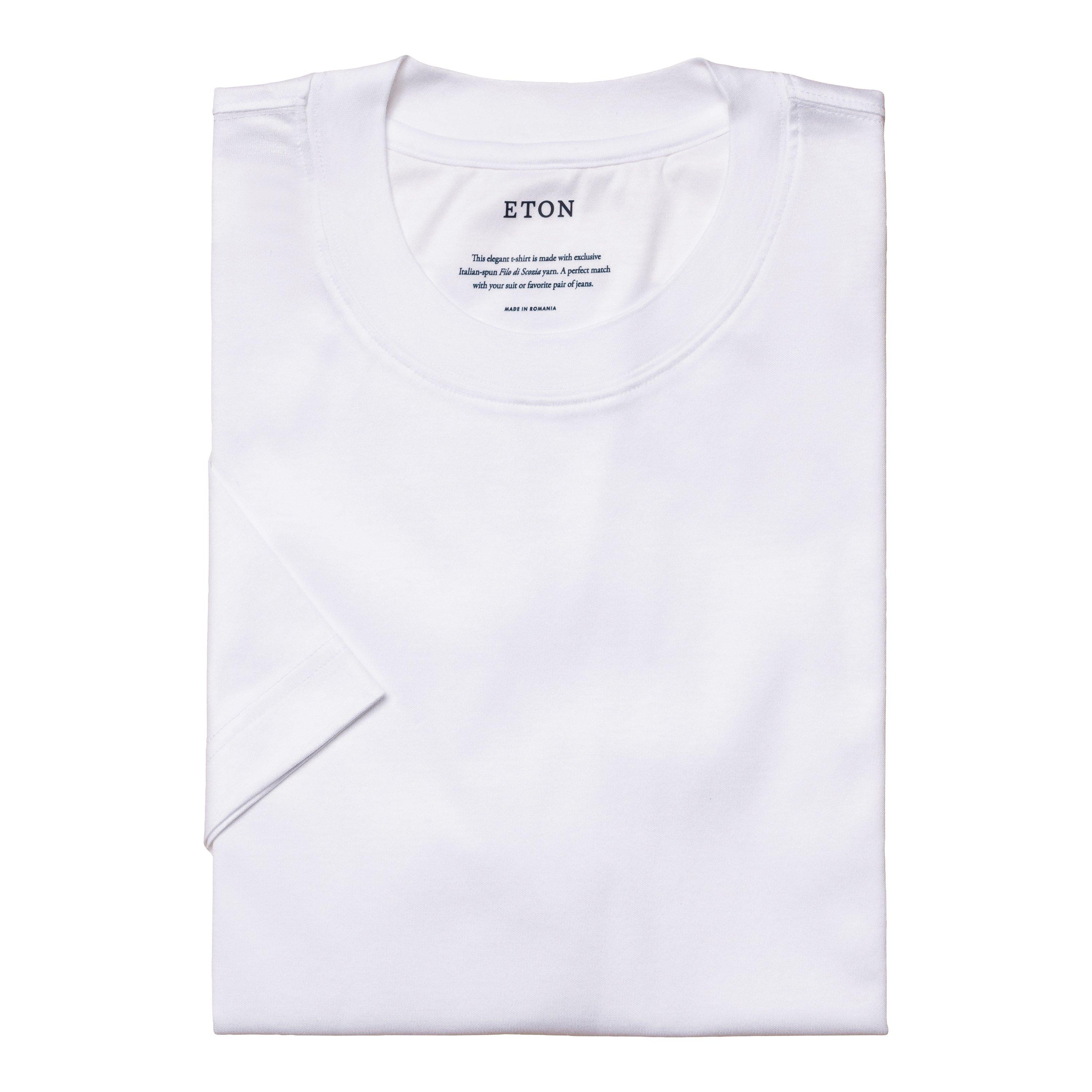 White - Eton - Filo Di Scozia T Shirt - 5