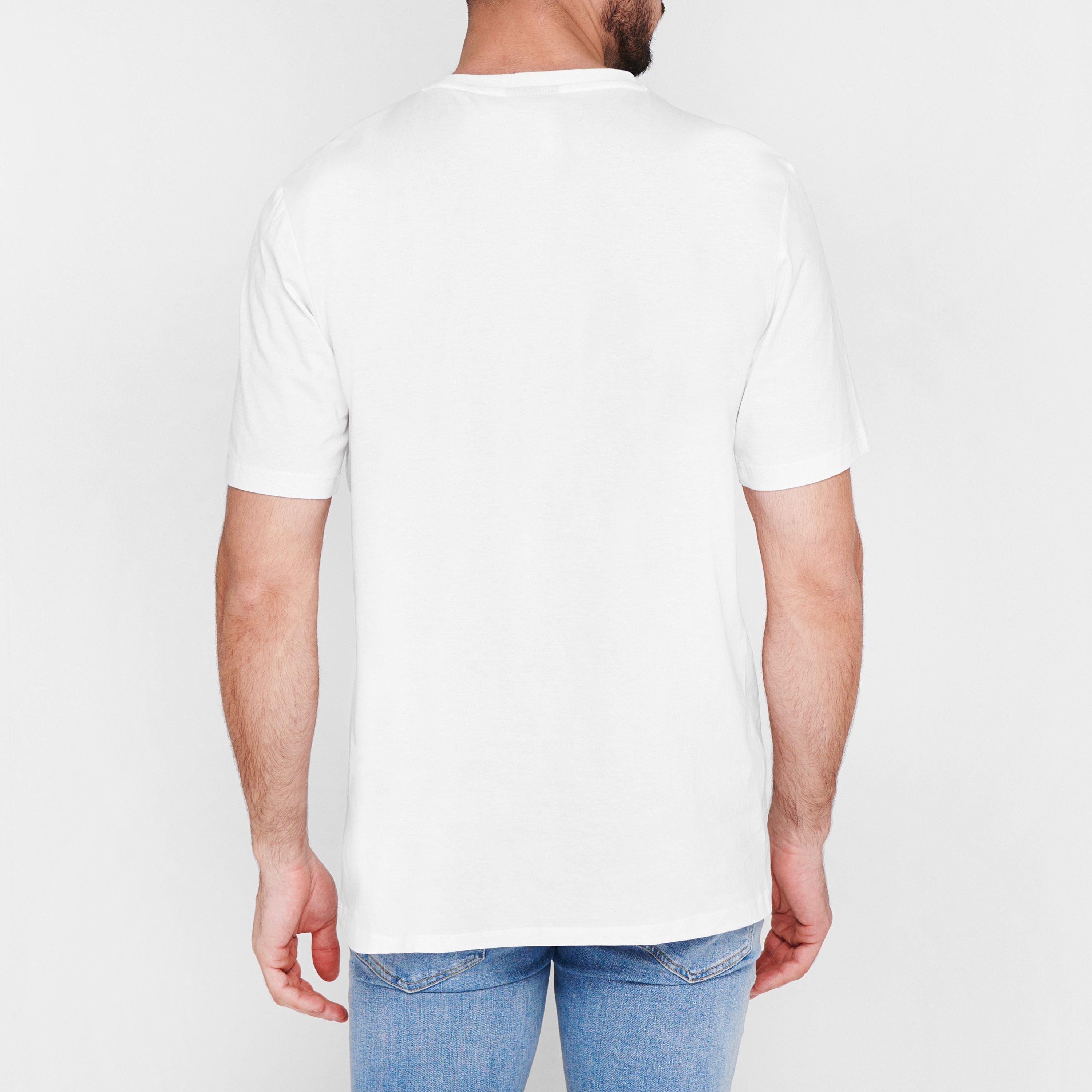 White 100 - Hugo - Dulive Box Logo T Shirt - 4