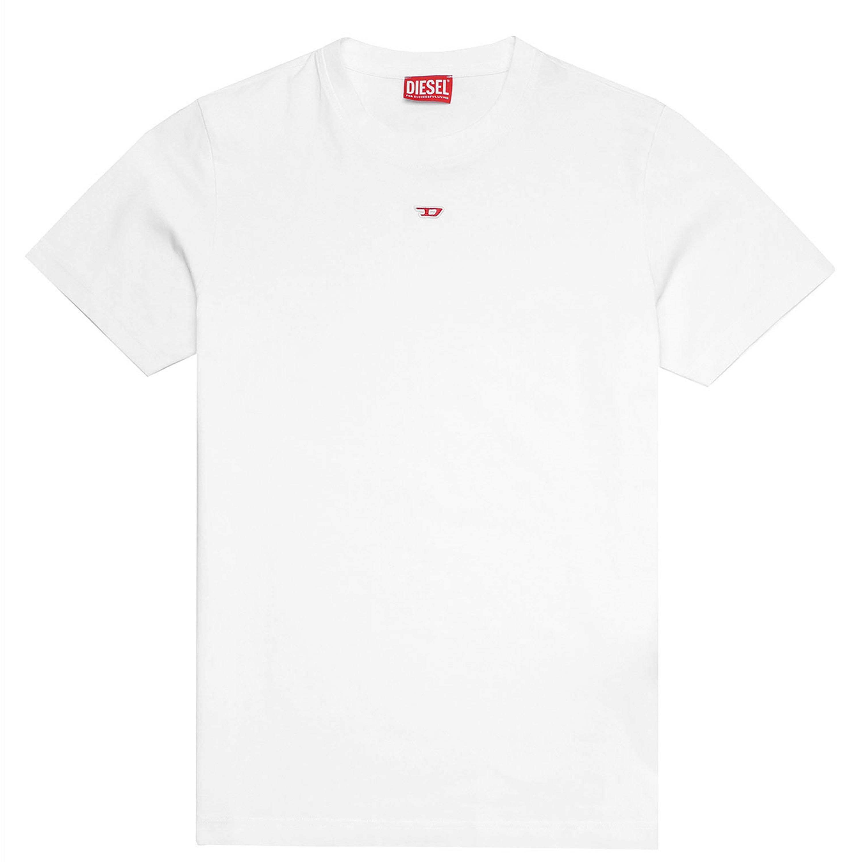 Diesel Men's Small Mid D T Shirt - White 100 - M