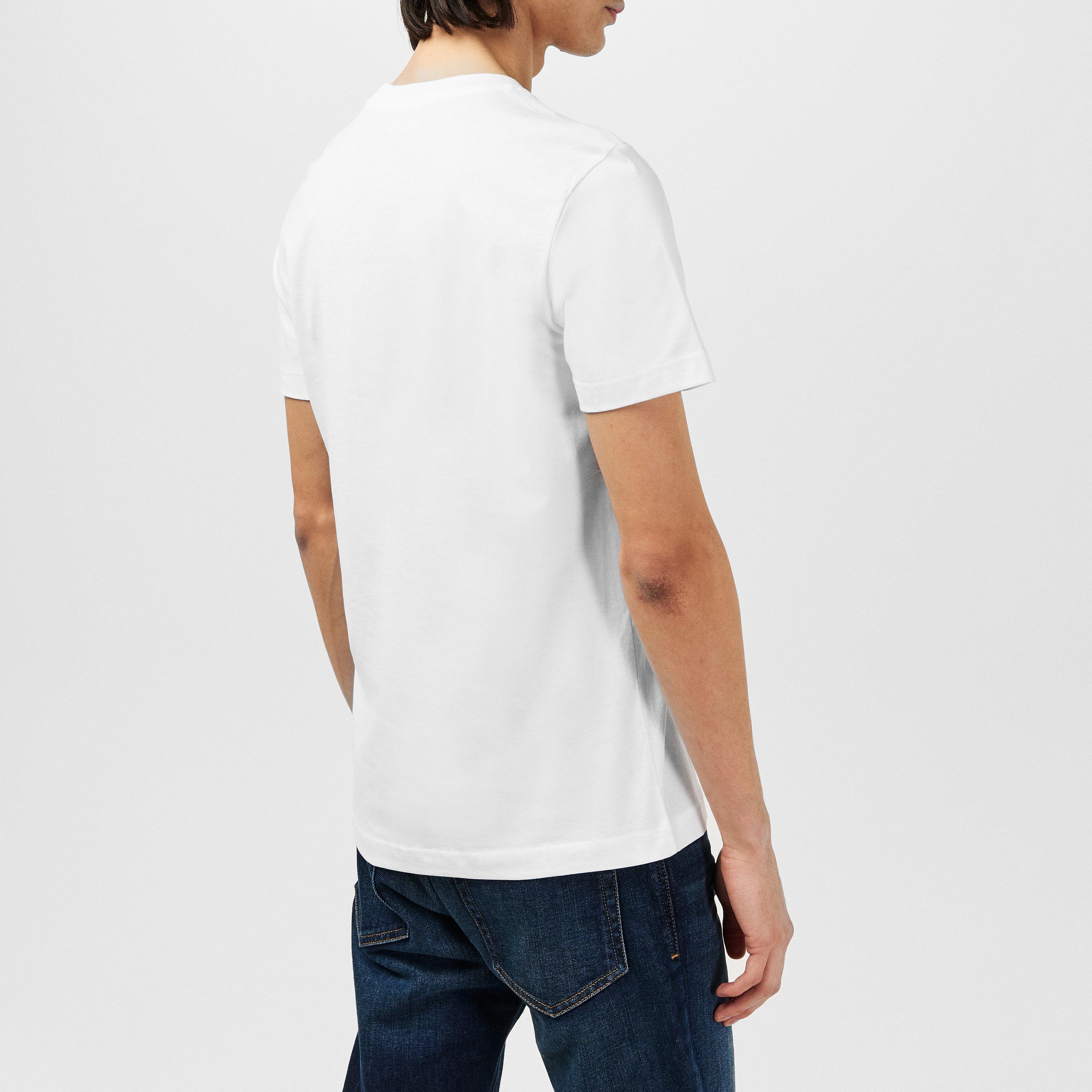 White 100 - Diesel - Small Mid D T Shirt - 4