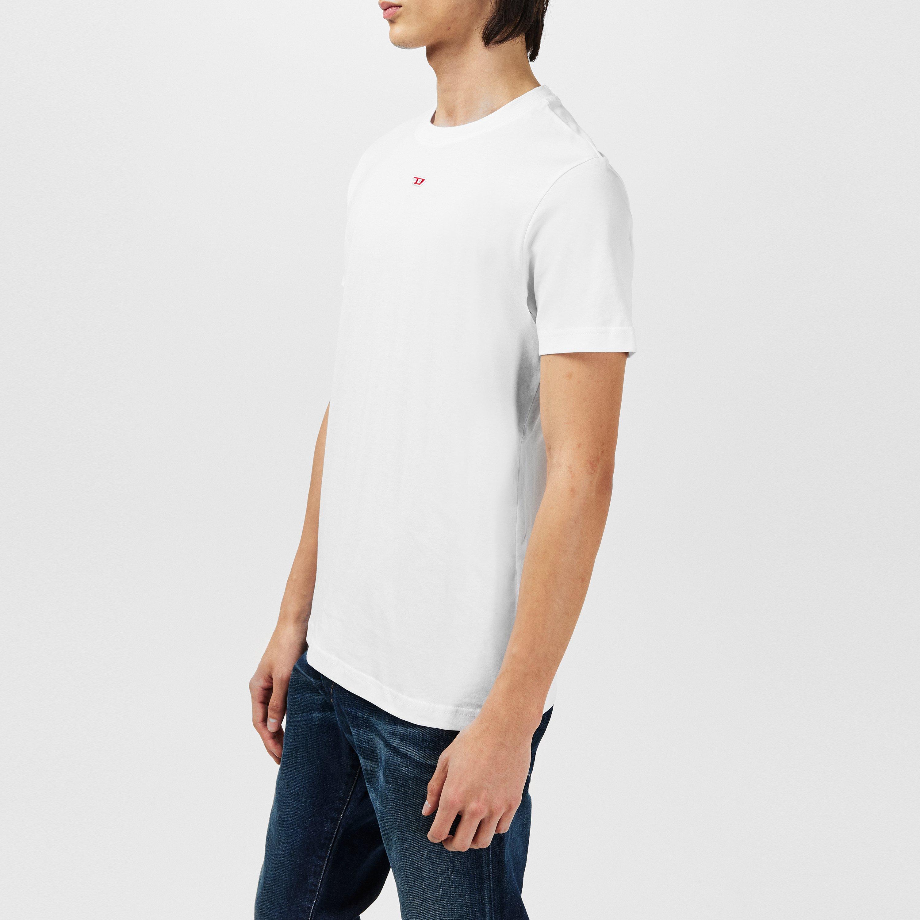 White 100 - Diesel - Small Mid D T Shirt - 5